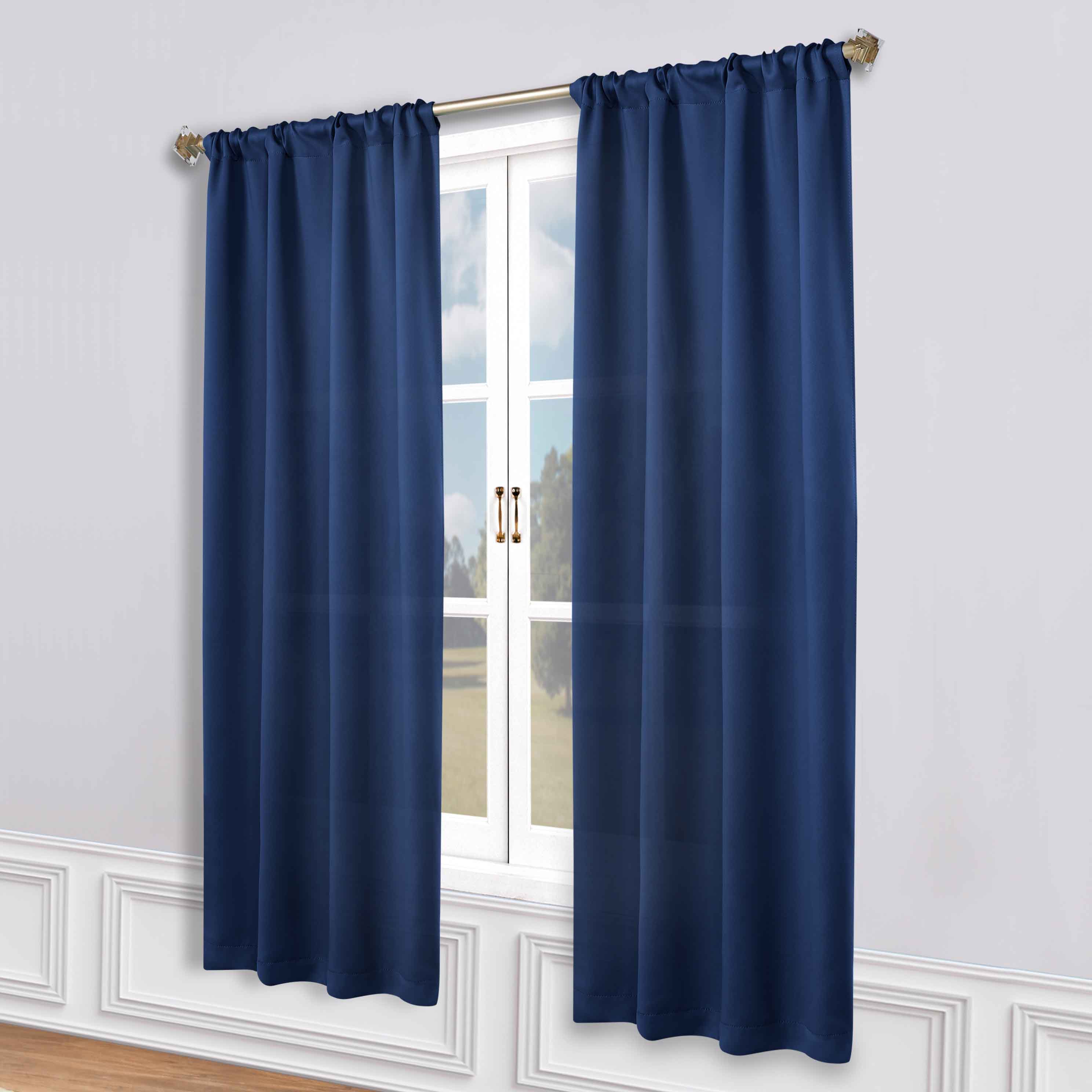 Machine Washable Blackout Curtains Set of 2 - Solid Color Room Darkening Window Treatments for Bedroom, Living Room & Nursery