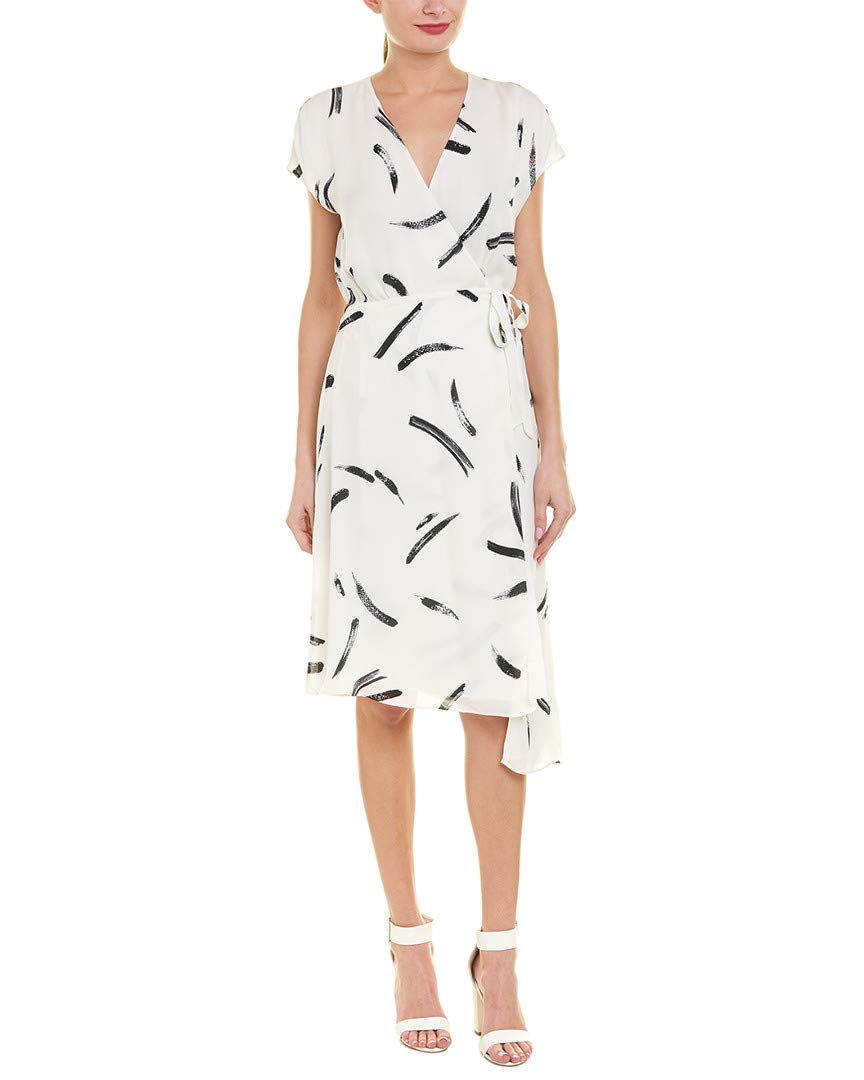 Joie Women's Bethwyn Wrap Dress - Flattering V-Neck Midi Dress for Casual & Office Wear | Soft Stretch Fabric, Comfortable Fit | Perfect for Work, Date Night & Special Occasions