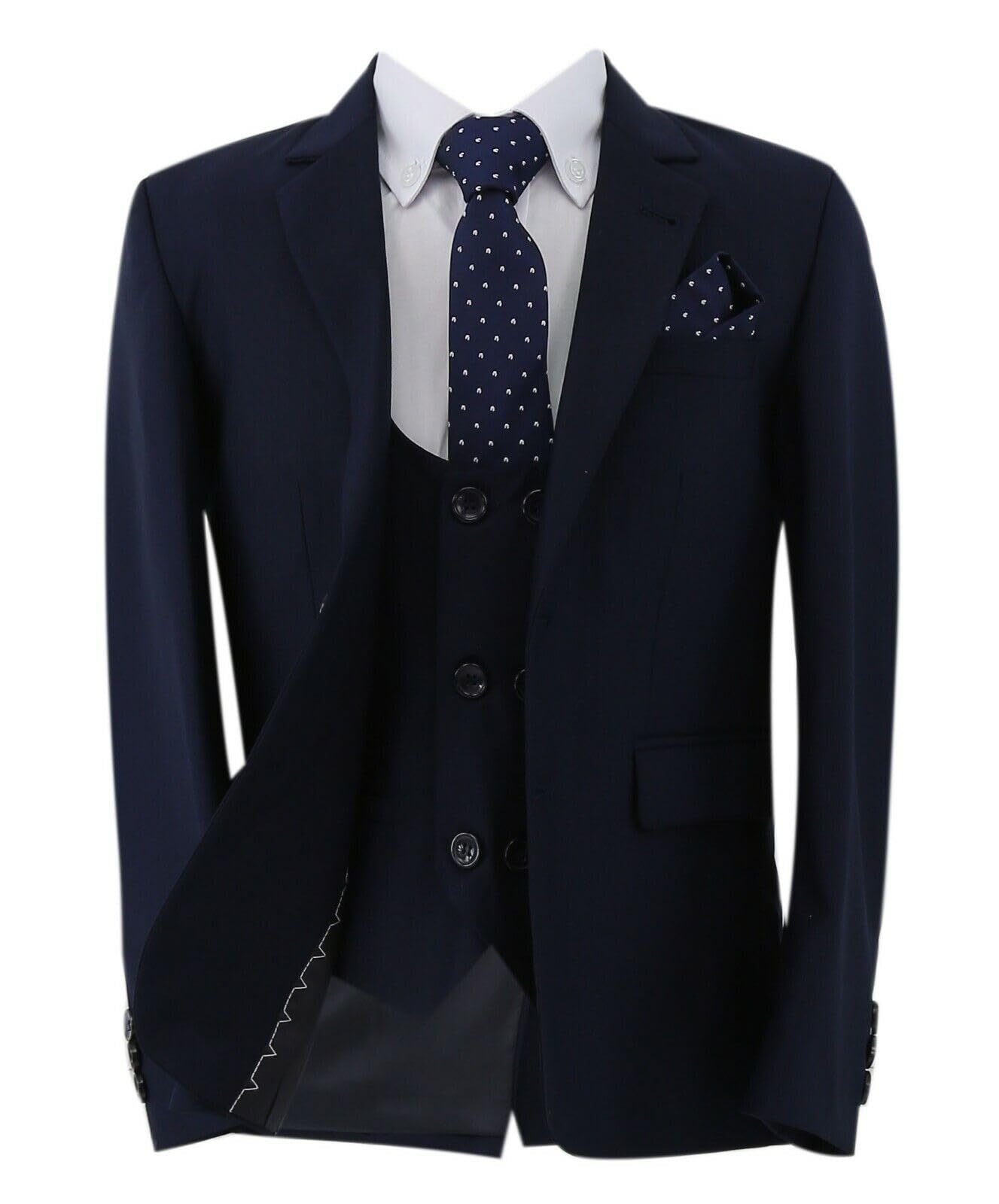 Boys Page Boy Slim Fit Wedding Suit 7-Piece Complete Set - Formal Attire for Ring Bearers, Flower Boys & Special Occasions