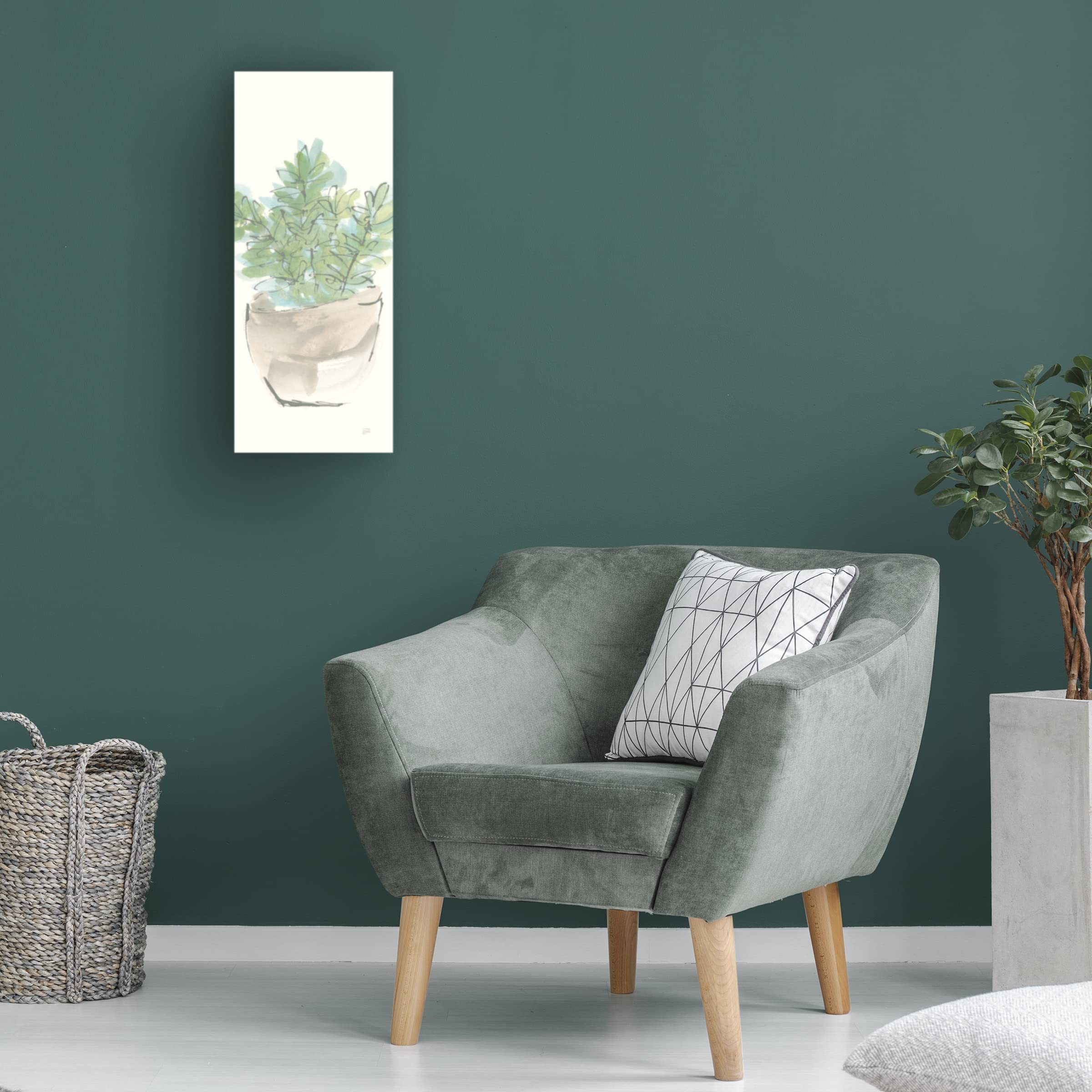 Chris Paschke Succulent II Crop Canvas Wall Art - Modern Botanical Print for Living Room, Bedroom & Office Decor | Trademark Fine Art Collection