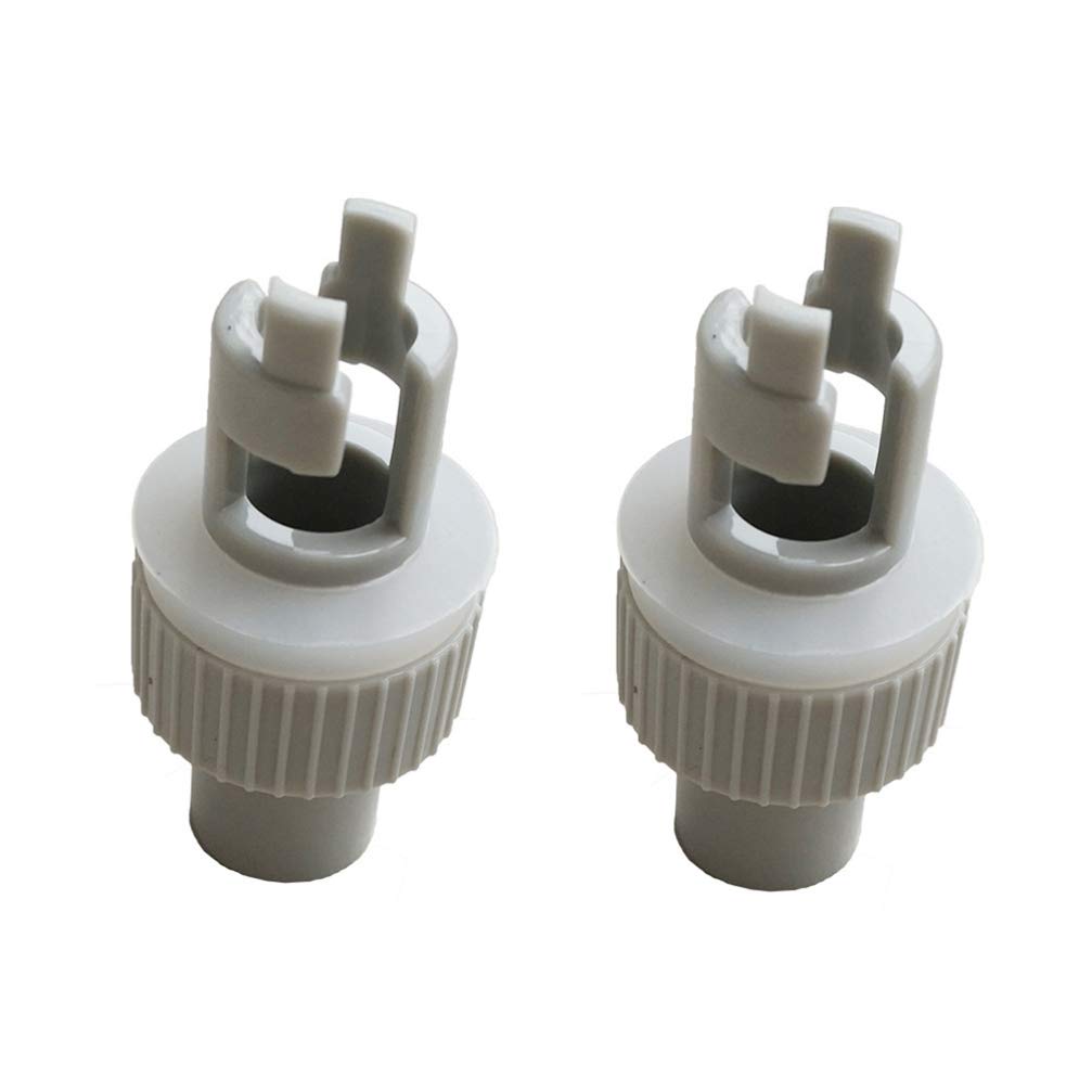 BESPORTBLE 2-Pack Inflatable Pump Hose Adapter - Universal Air Valve Connector for Pool Floats, Air Mattresses, Paddle Boards, Kayaks & Rowing Boats | White Air Hose Accessory for Water Sports & Outdoor Activities