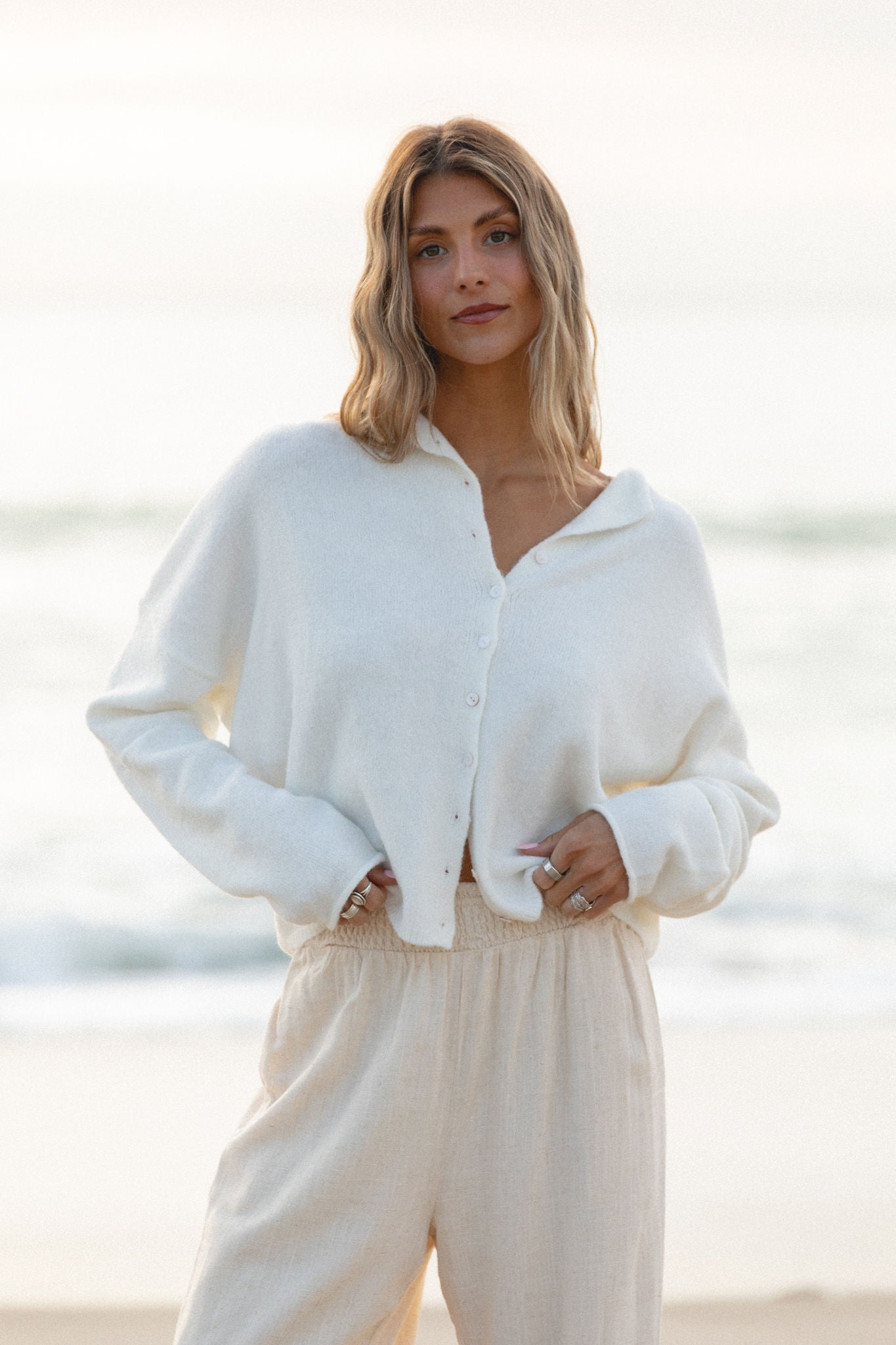 Free Falling Button Cardigan for Women - Soft & Stylish Open Front Knit Sweater | Perfect for Casual Outfits, Layering in Fall & Winter