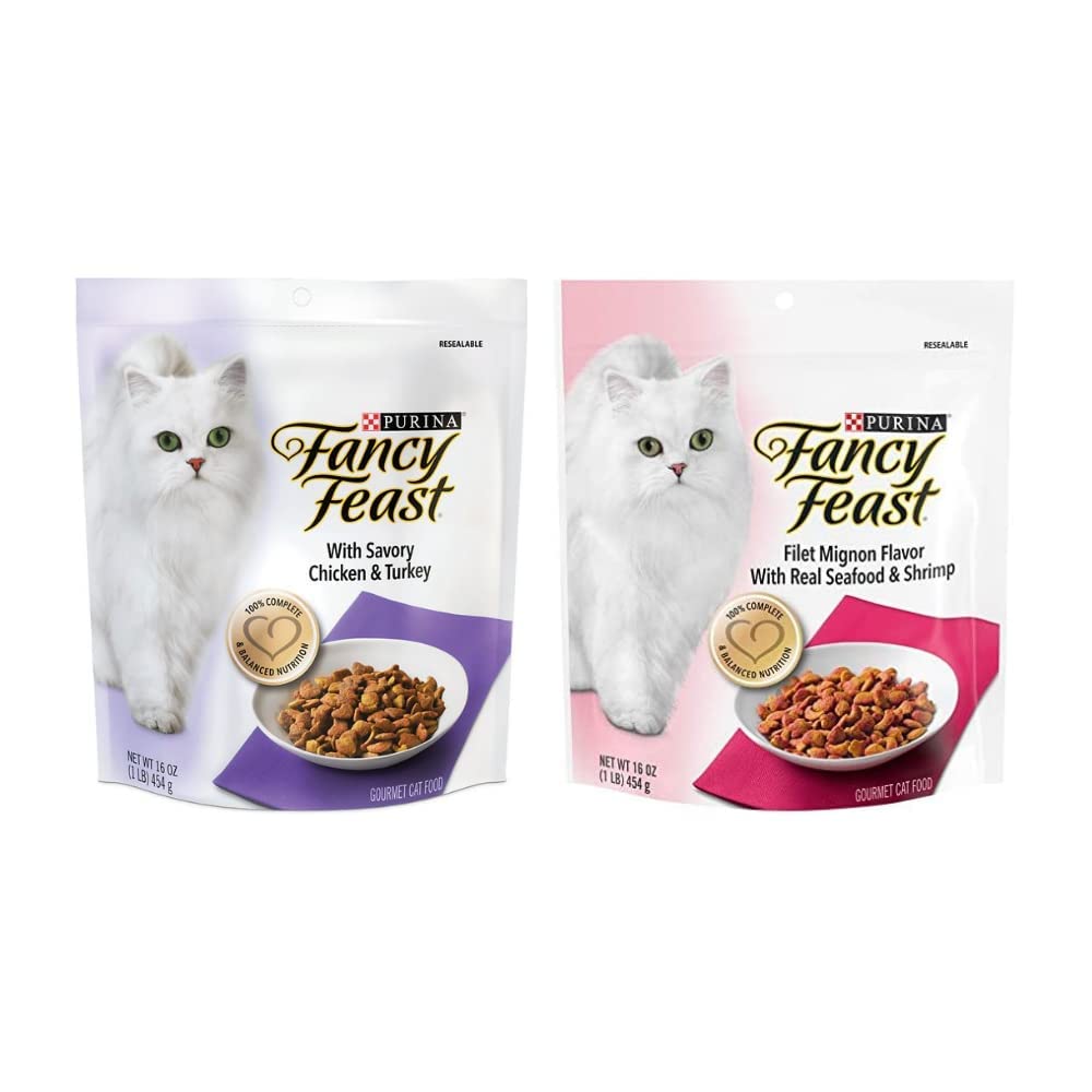 Purina Fancy Feast Gourmet Cat Food Variety Pack - Filet Mignon & Chicken Turkey Flavors | Wet Cat Food for Adult Cats | Perfect for Picky Eaters & Special Occasions