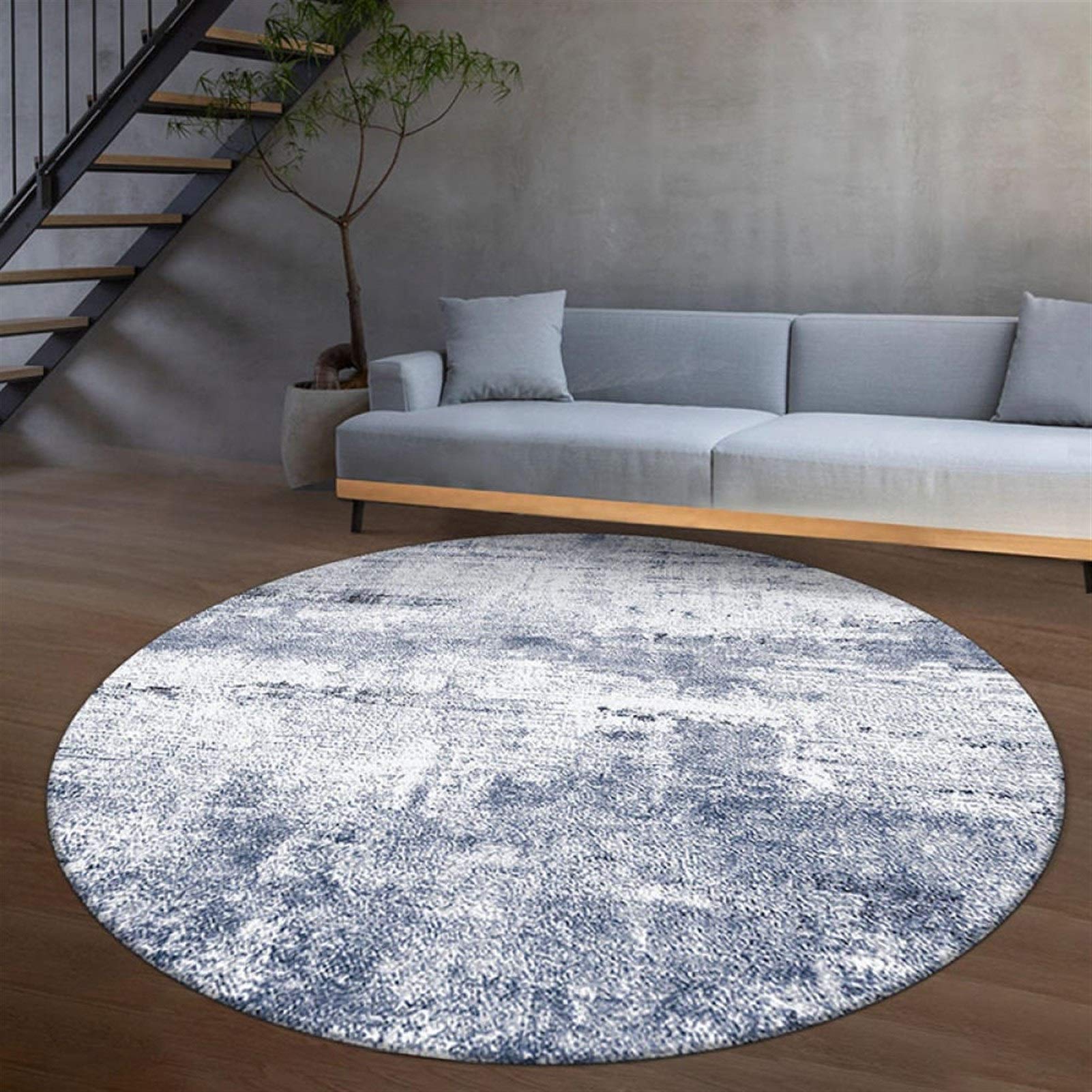 Premium Round Carpet for Living Room & Bedroom - Soft Coffee Table Mat, Bedside Rug, Underlay Blanket - 1.7M Diameter Non-Slip Floor Covering - Perfect for Home Decor, Cozy Reading Nook & Nursery Comfort (Available in Multiple Colors)