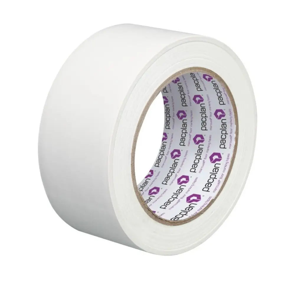 Non-Slip Floor Lane Marking Tape - White 50mm x 33m (18 Rolls) - Ideal for Warehouse, Gym & Industrial Safety Floor Marking