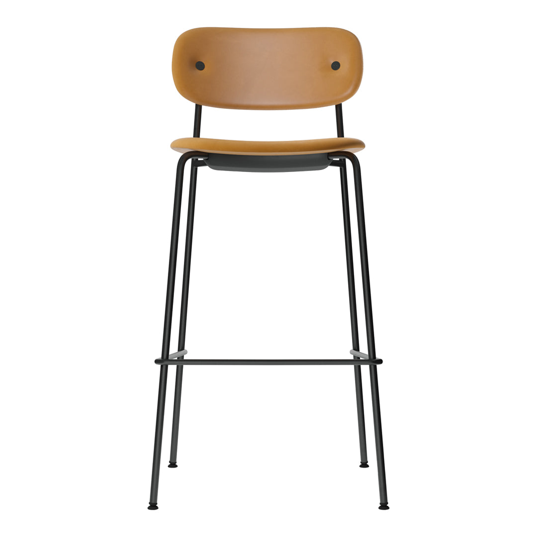 Co Bar Chair - Fully Upholstered Bar Stool for Kitchen Island, Home Bar & Counter Height Dining - Comfortable Modern Seating for Restaurants & Cafes