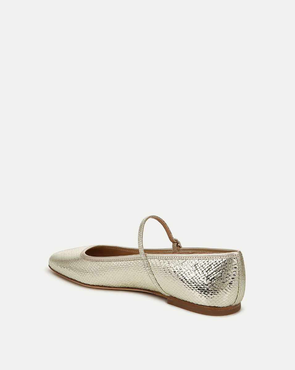 Ellie Metallic Flat Shoes for Women - Stylish & Comfortable Ballet Flats for Everyday Wear - Perfect for Office, Casual Outfits & Travel