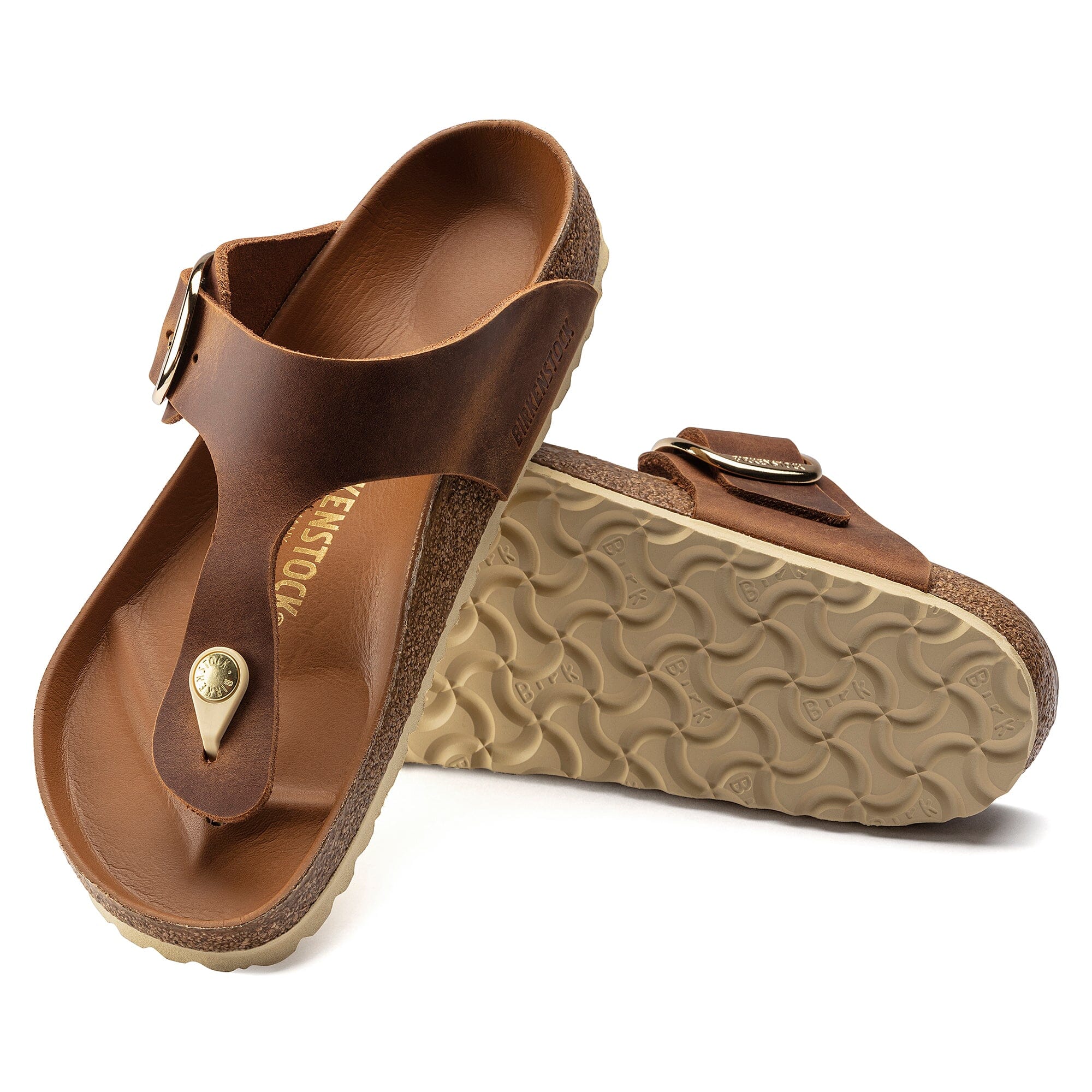 BIRKENSTOCK GIZEH Big Buckle Sandals for Women - Soft Nubuck Leather Comfort Footbed - Perfect for Summer, Beach & Casual Wear