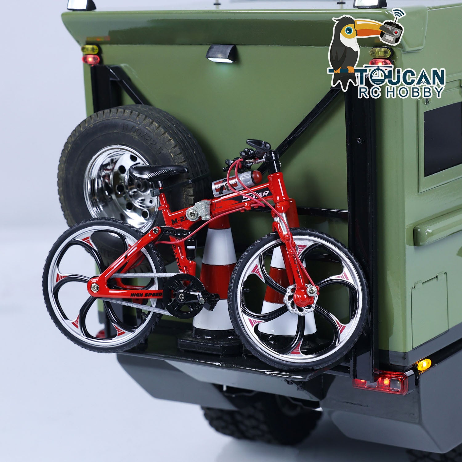 1/14 Scale 8x4 RC Recreational Vehicle RTR Remote Control Car with Sound, Light & Smoke Effects - Ready-to-Run Touring Car for Adults & Kids - Perfect for Caravaning, Off-Road Adventures & Backyard Racing