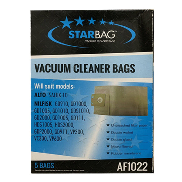 Starbag AF1022 Vacuum Cleaner Bags - Compatible with [Brand] Models - HEPA Filter Replacement for Dust & Allergen Removal - Perfect for Home Cleaning & Pet Hair Care