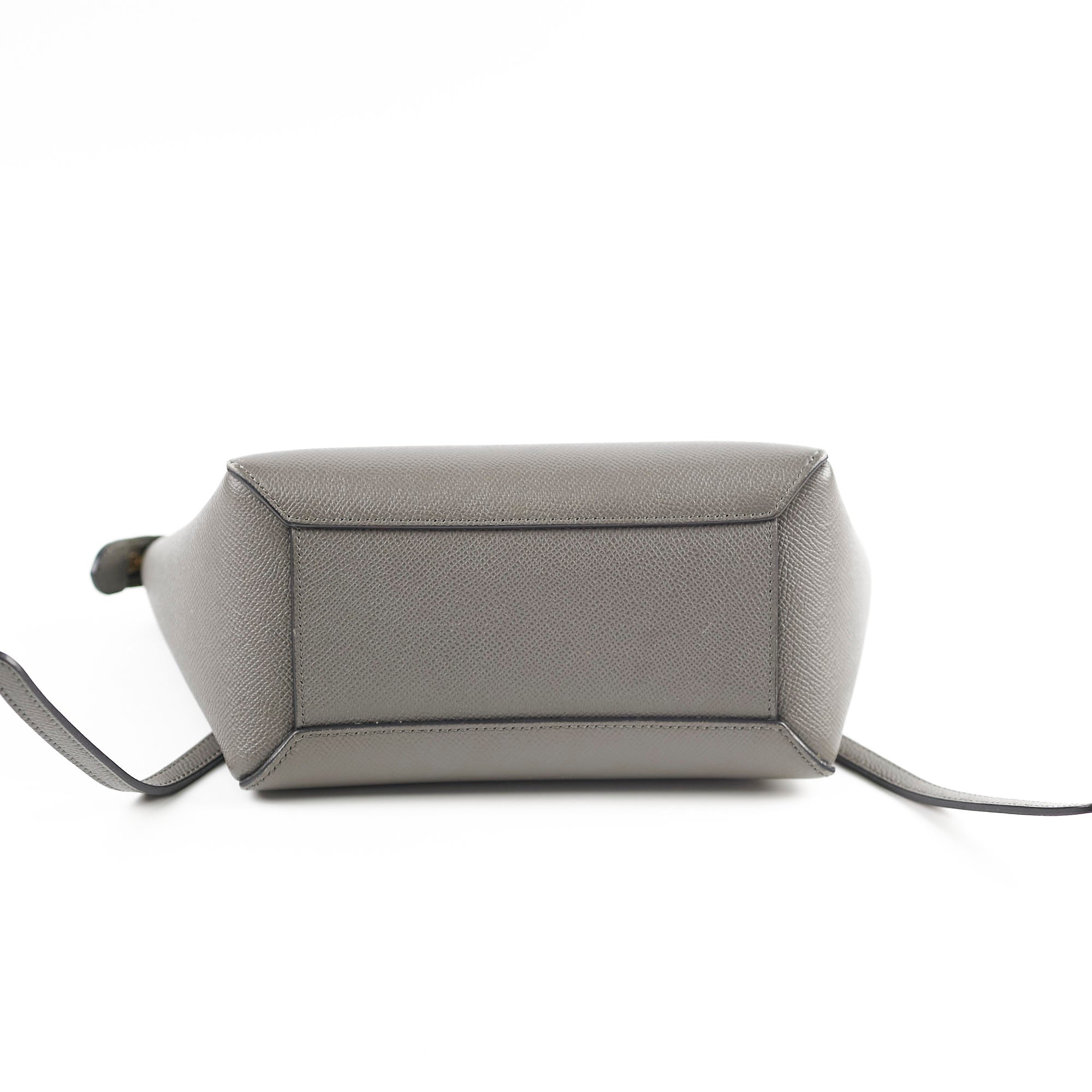 Celine Nano Grained Calfskin Belt Bag in Dark Grey - Stylish Crossbody Purse for Women, Perfect for Everyday Use, Travel & Night Out