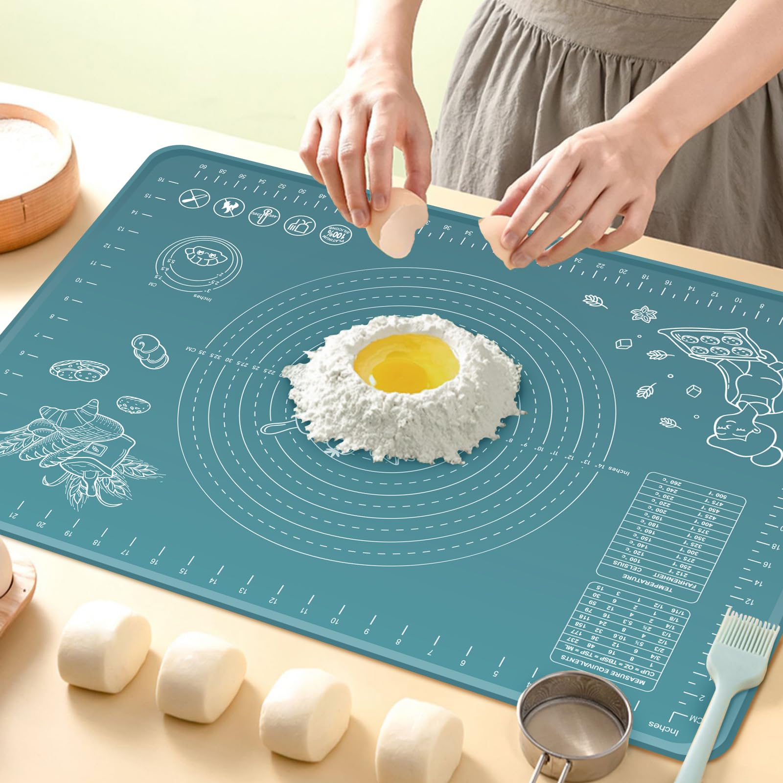 Extra Thick Non-Stick Silicone Pastry Mat 32