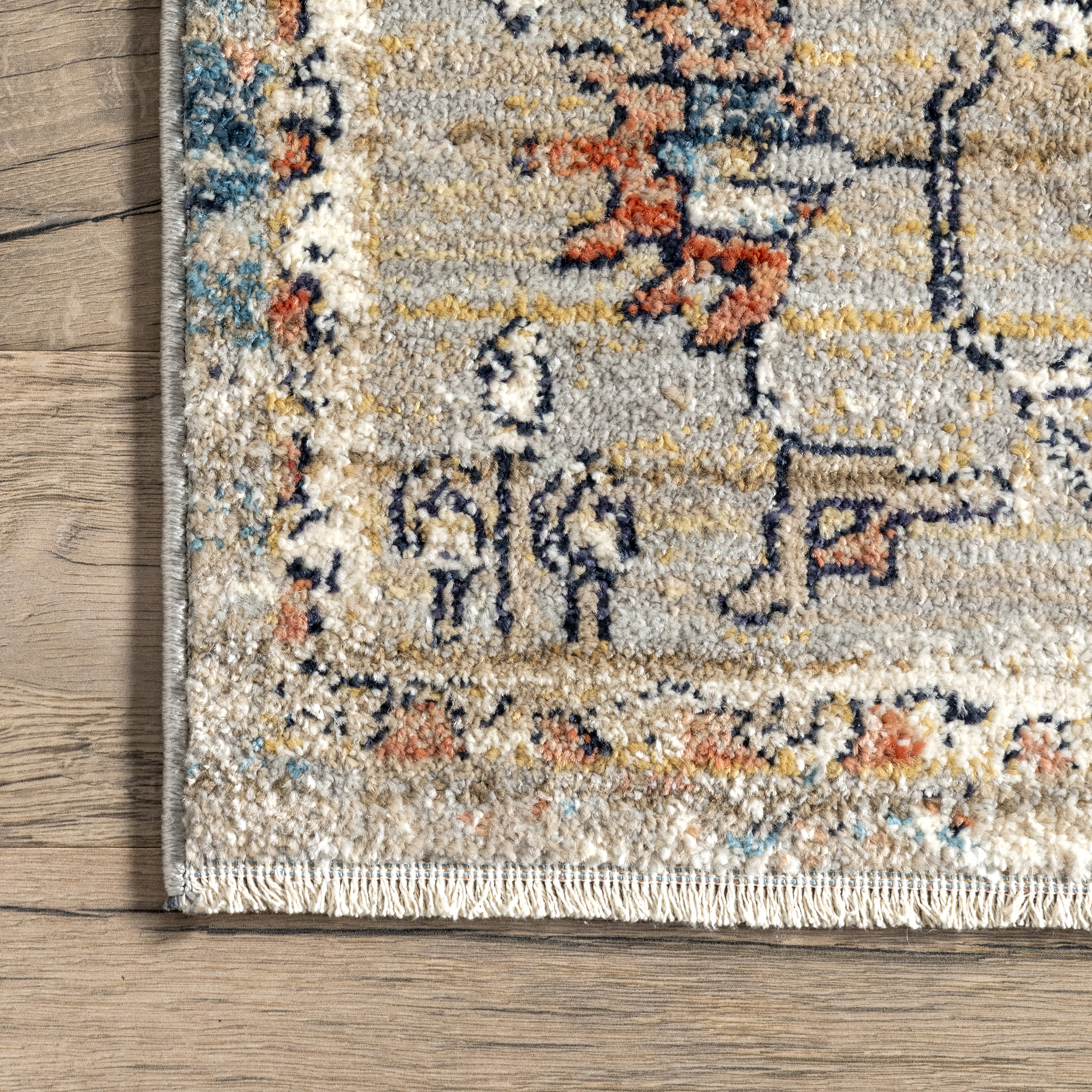 Cardinal Cartouche Beige Area Rug - Soft & Durable Living Room Carpet for Home Decor - Perfect for Bedroom, Dining Room, or Office