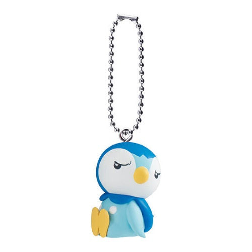 Bandai 1 Inch Mini Figure - Pokemon Expressions of Piplup Anime Swing Mascot | Collectible Toy for Kids, Fans & Gift Ideas | Perfect for Display, Play & Anime Collections