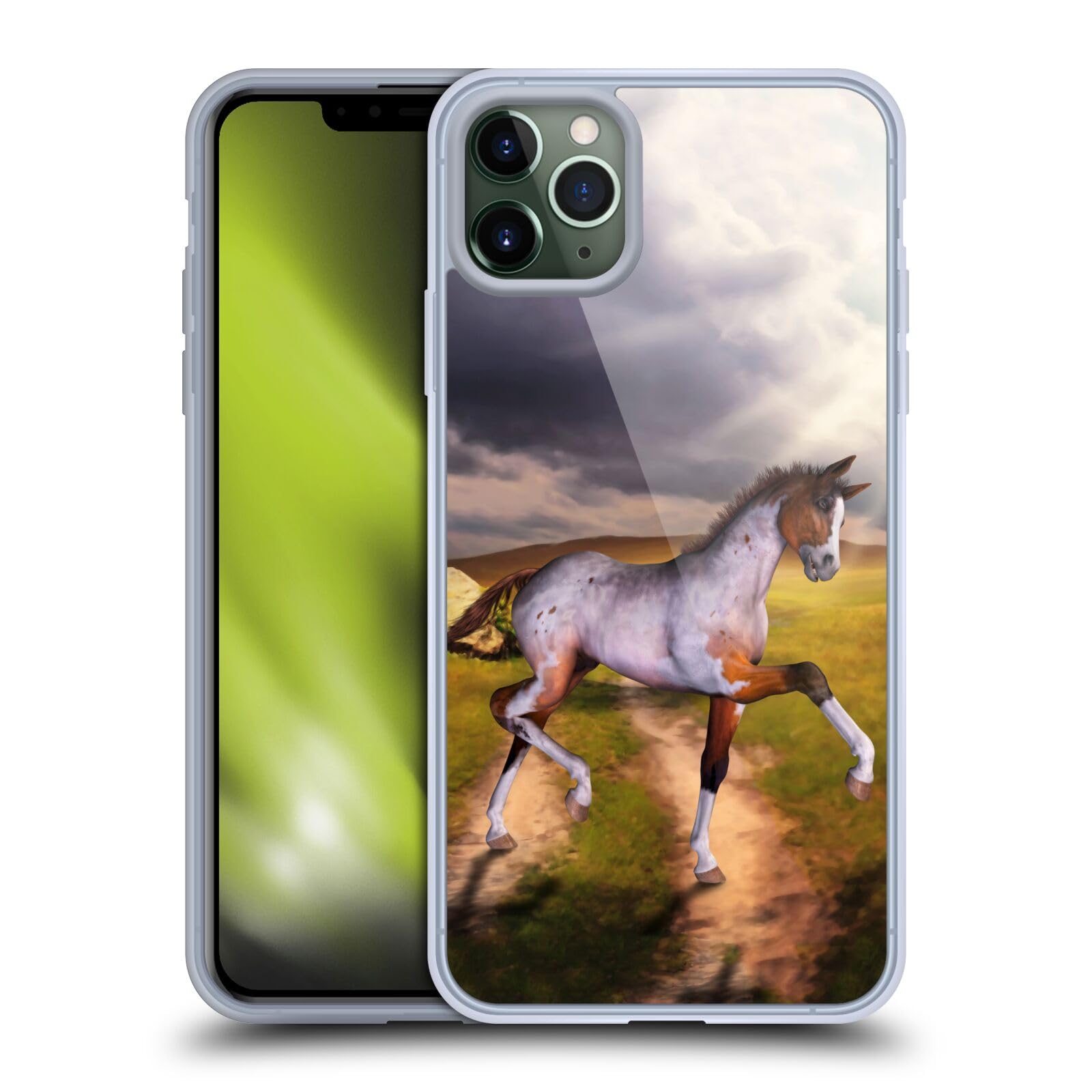 Officially Licensed Simone Gatterwe The Little Foal Horses Soft Gel Phone Case for Apple iPhone 11 Pro Max - Cute Protective Cover for Everyday Use, Work & Travel