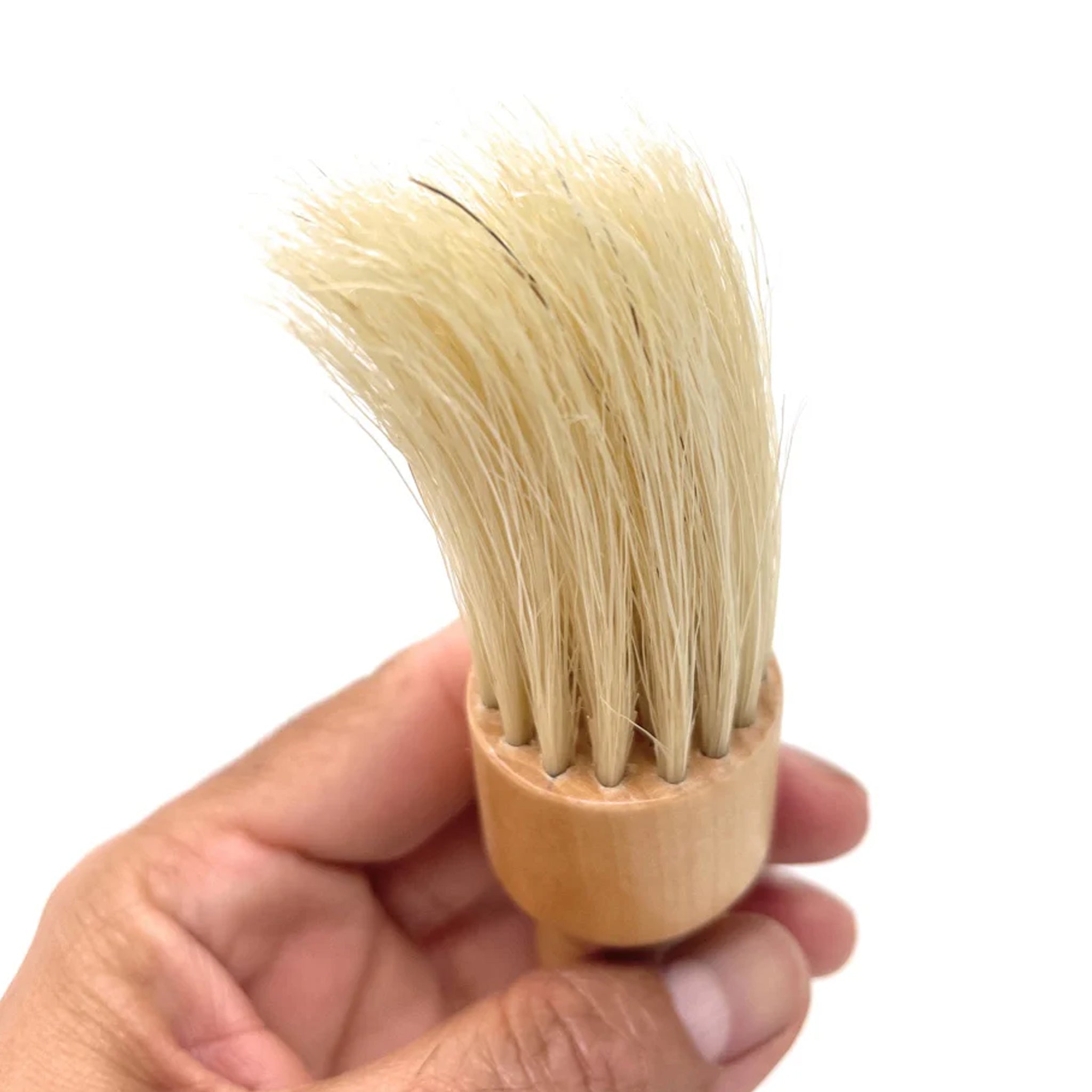 Scalpmaster 7 Inch Professional Barber Brush Neck Duster with Natural Bristles - Wooden Handle Haircut Brush for Barbershops & Home Grooming - Perfect for Haircut Cleanup & Styling