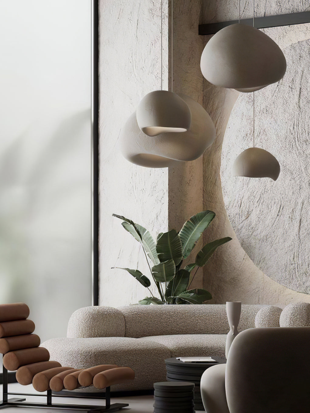 Cloud Pendant Light - Modern B-Shaped Hanging Lamp for Kitchen Island, Dining Room, or Bedroom Lighting