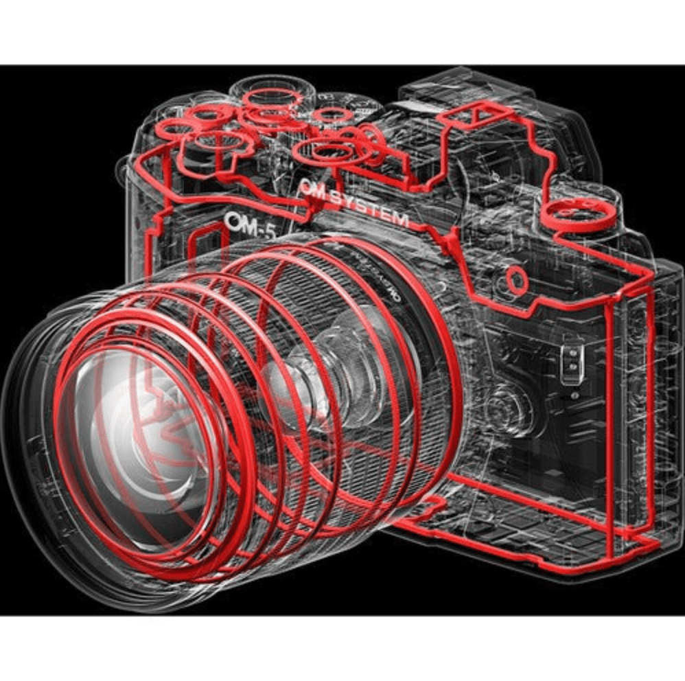 OM SYSTEM OM-5 Mirrorless Digital Camera (Silver) - Compact & Lightweight for Travel, Vlogging & Outdoor Photography