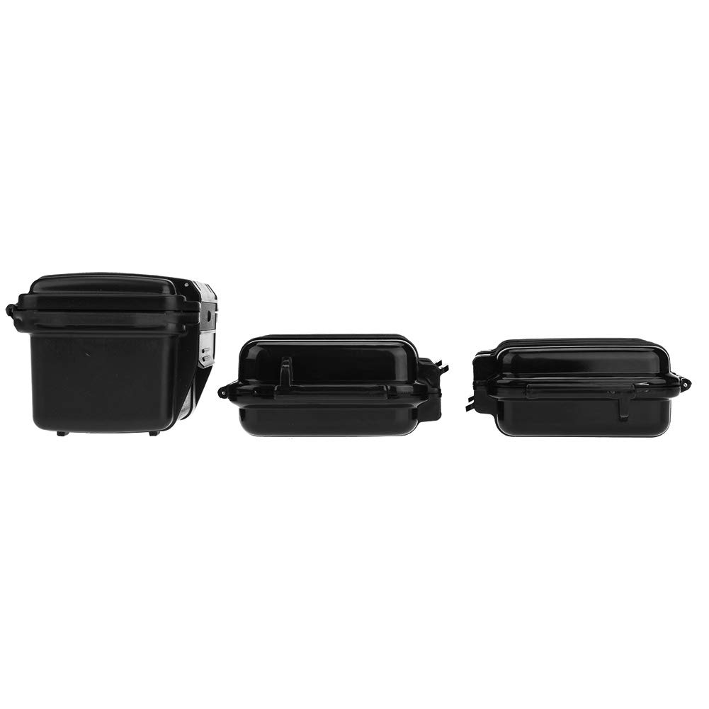 Heavy Duty Waterproof Storage Box - Shockproof & Airtight Sealed Container for Outdoor Camping, Emergency Supplies, Travel & Hiking (7.9x3.9x3.2 Inches) - Perfect for Food Storage, First Aid Kits & Survival Gear