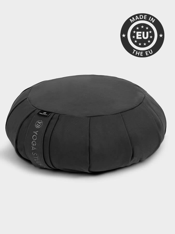 Organic Buckwheat Zafu Meditation Cushion - Round Yoga Pillow for Comfortable Seating, Posture Support & Zen Practice - Perfect for Home, Studio & Meditation Spaces