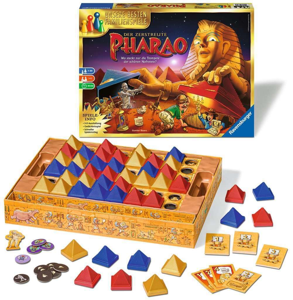 Ravensburger 26656 Pharaoh Board Game - Ancient Egypt Strategy Game for Families & Adults, Perfect for Game Nights & Parties