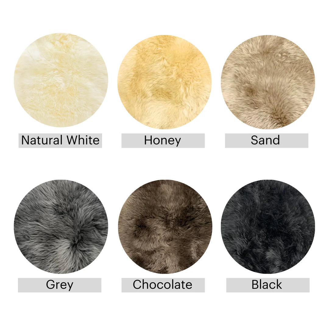 Premium NZ Long Wool Sheepskin Seat Cushion - Soft & Comfortable Car Seat Pad for Winter Warmth & Back Support - Perfect for Office Chairs, Cars, and Home Use