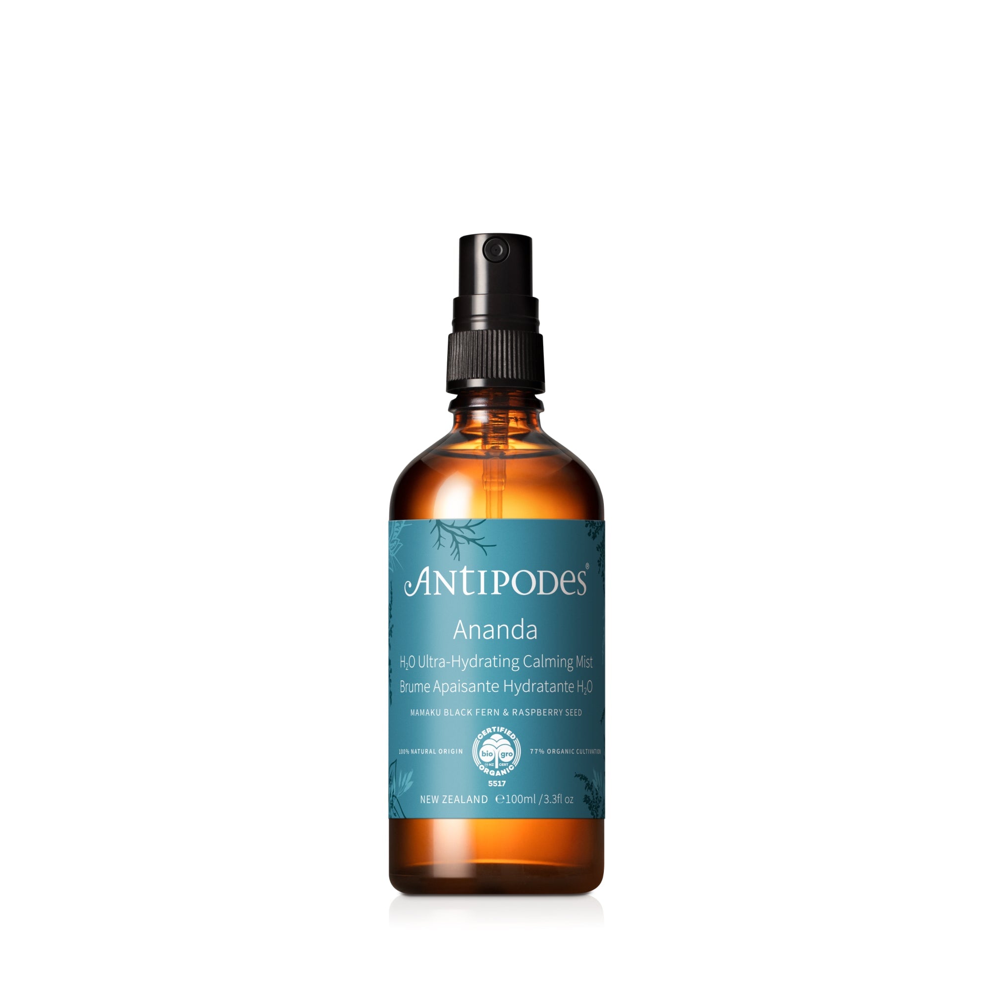 Antipodes Organic Ananda Antioxidant Rich Gentle Toner - Hydrating Facial Toner for Dry & Sensitive Skin | Vegan, Cruelty-Free Skincare for Daily Glow Routine
