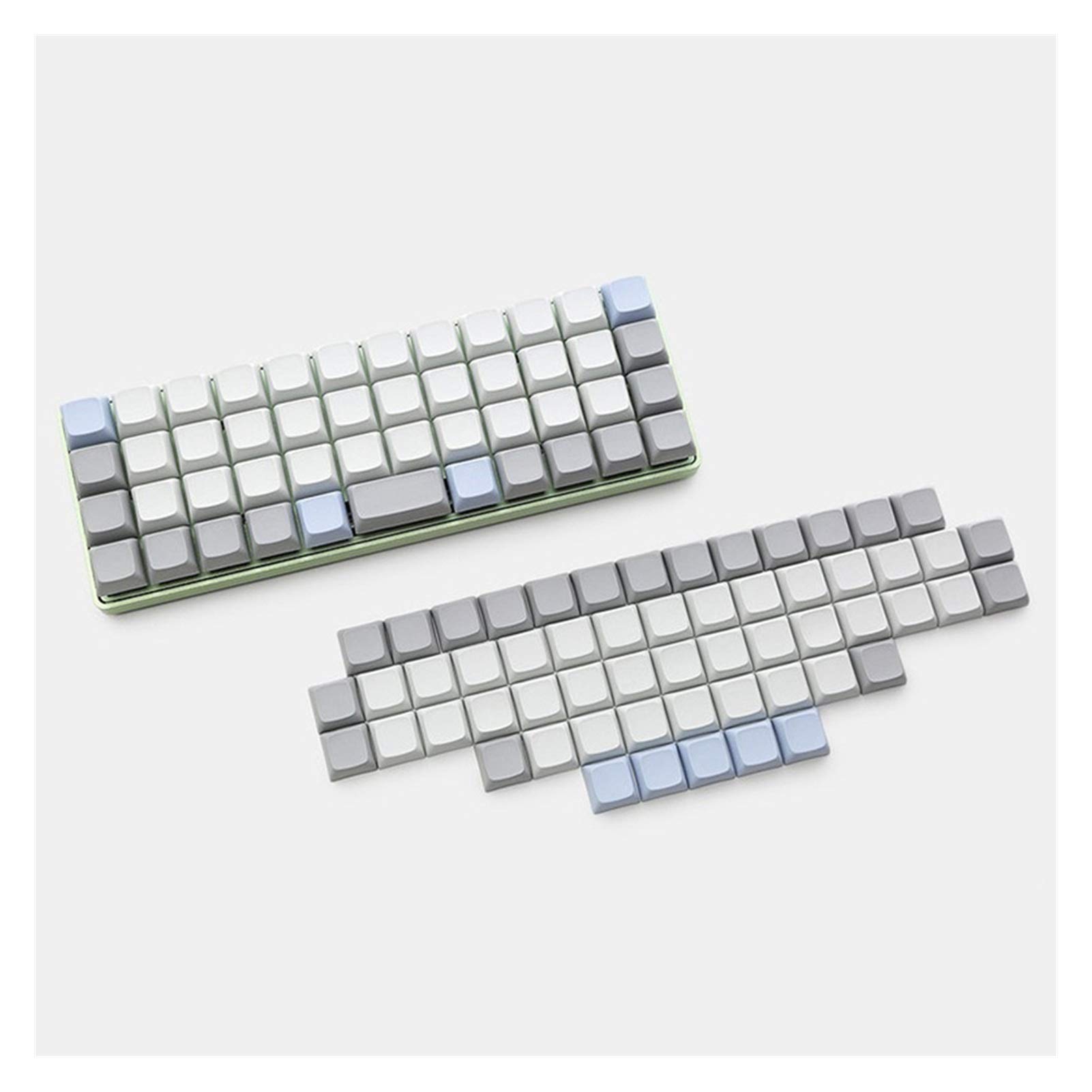 YEZIN PBT Keycaps for Mechanical Keyboards - 1 Set MX Switch Compatible Keycaps for Gaming & DIY Customization (Planck Profile) - Durable & Colorful Replacement Keycaps for Typing & Gaming Enthusiasts