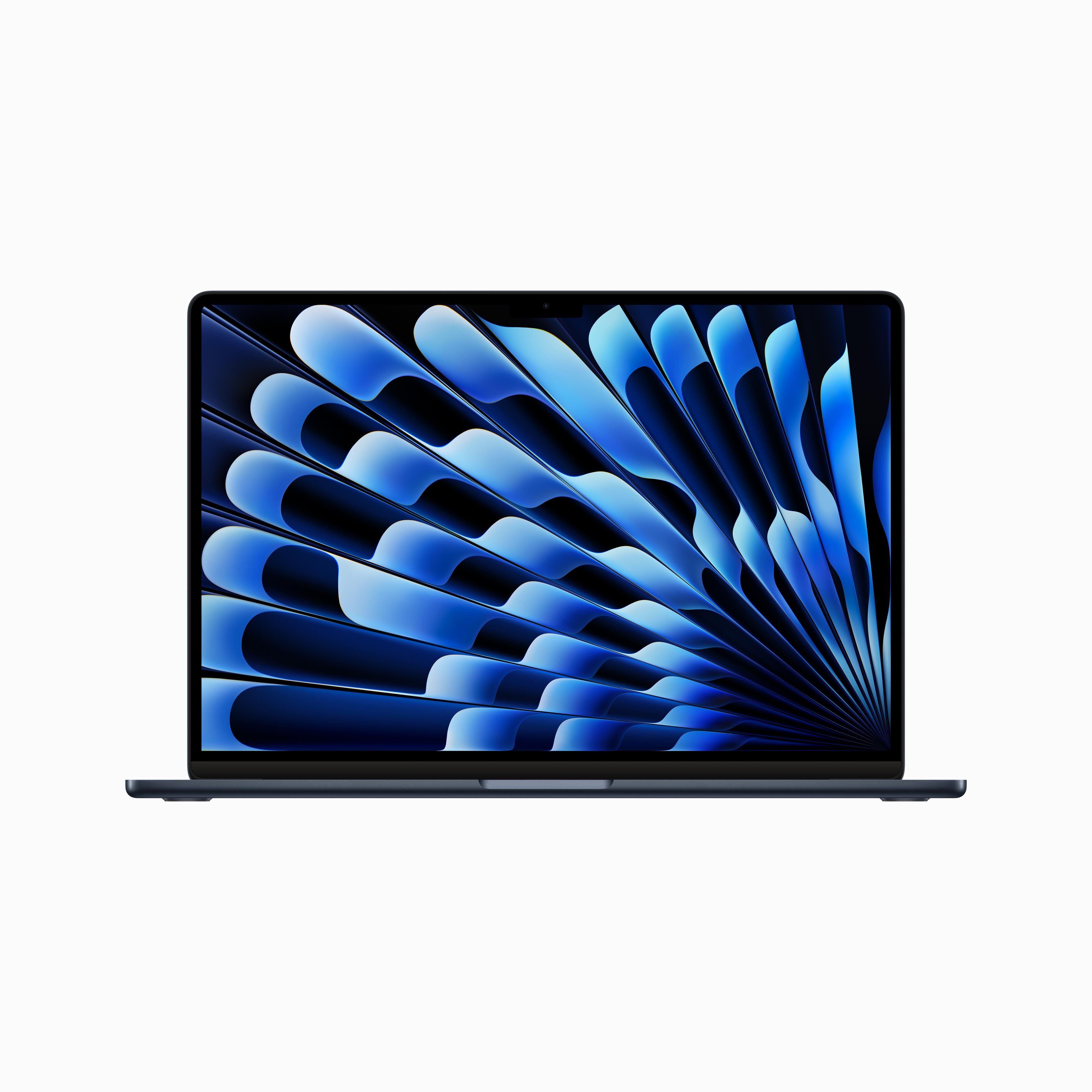 Apple MacBook Air 15-inch with M2 Chip - 8-Core CPU, 10-Core GPU, 256GB SSD in Midnight Blue - Perfect for Work, Study & Creative Projects