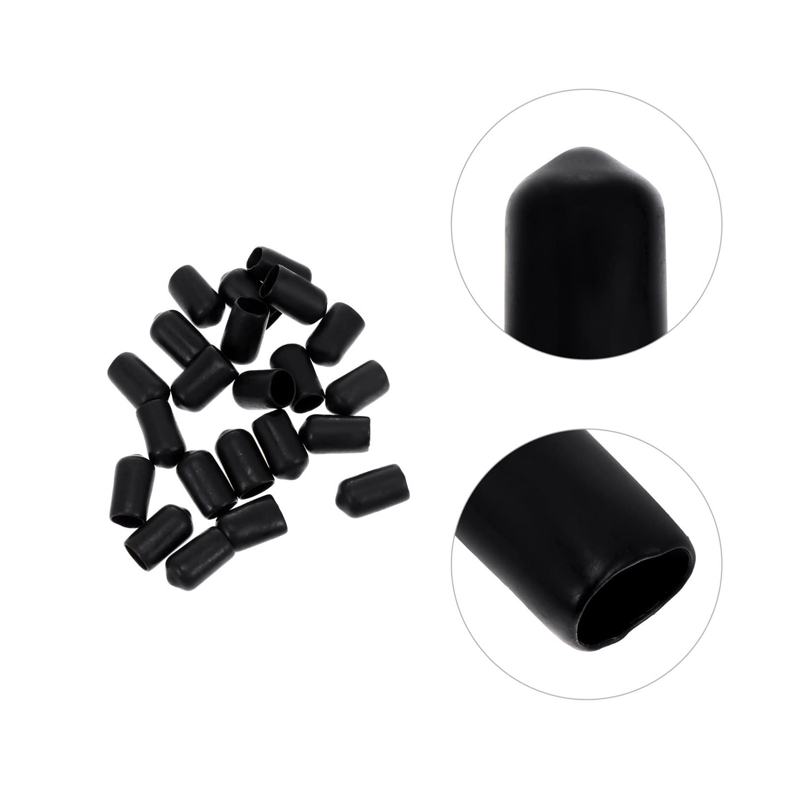 DOITOOL 600-Pack Floor Chair Leg Caps - Metal Screw Protectors for Furniture, Desk, Stool & Table Legs - Flexible Pipe End Covers (Various Sizes) - Perfect for Home, Office & Restaurant Use
