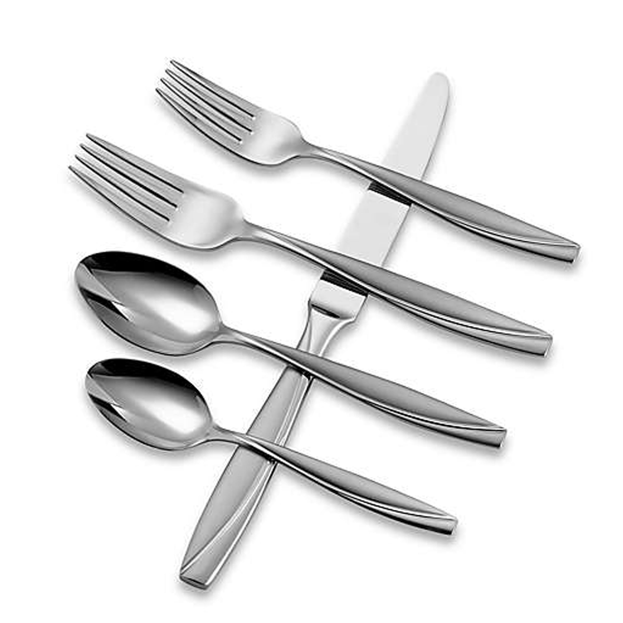 Camlynn Sand 53-Piece Stainless Steel Flatware Set - Elegant Dinnerware for Formal Dining, Entertaining & Everyday Use