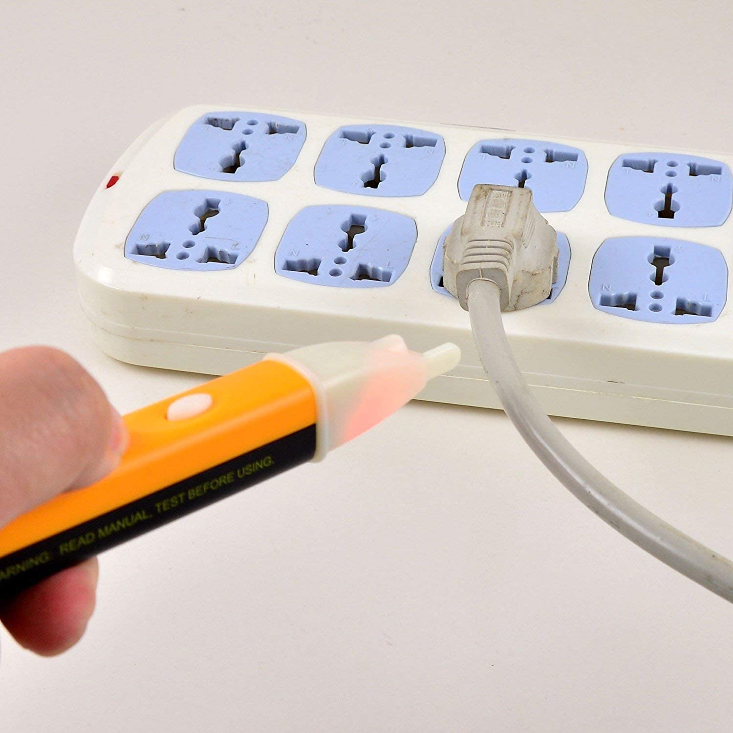 Non-Contact Voltage Tester Pen 90-1000V AC - Battery Powered Electrical Detector with LED Light & Audible Alarm - Perfect for Home Electrical Safety Checks, DIY Projects, and Professional Electricians