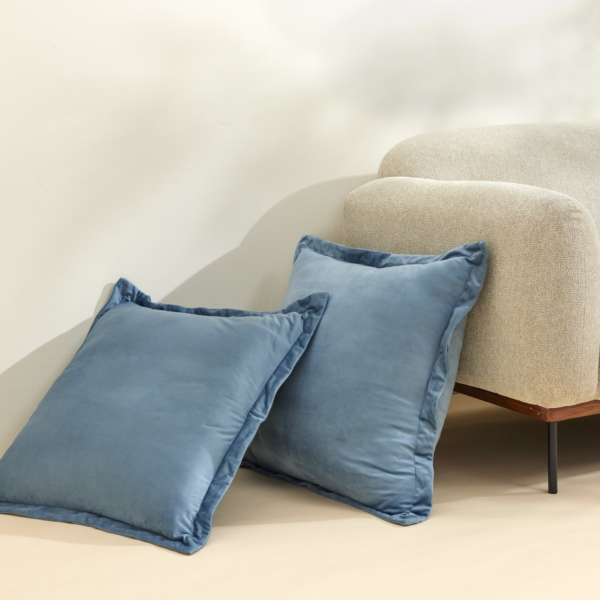 Premium Velvet Euro Sham Pillow Cover Set - 2 Piece Luxury Bedding for Home Decor | Soft & Elegant Bedroom Accent Pillows for Master Suite or Guest Room