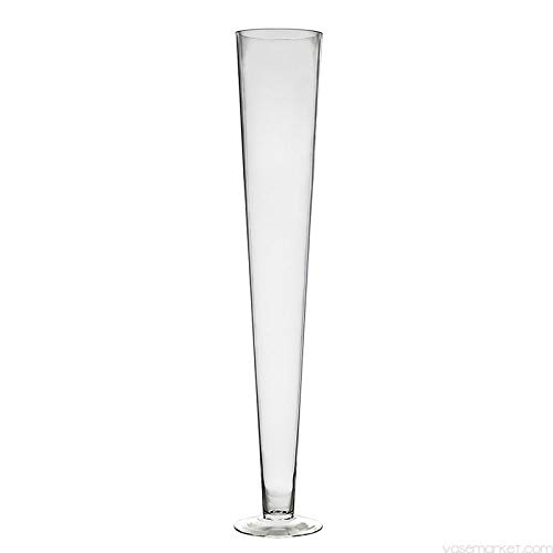 6 Pack Glass Trumpet Vases 32