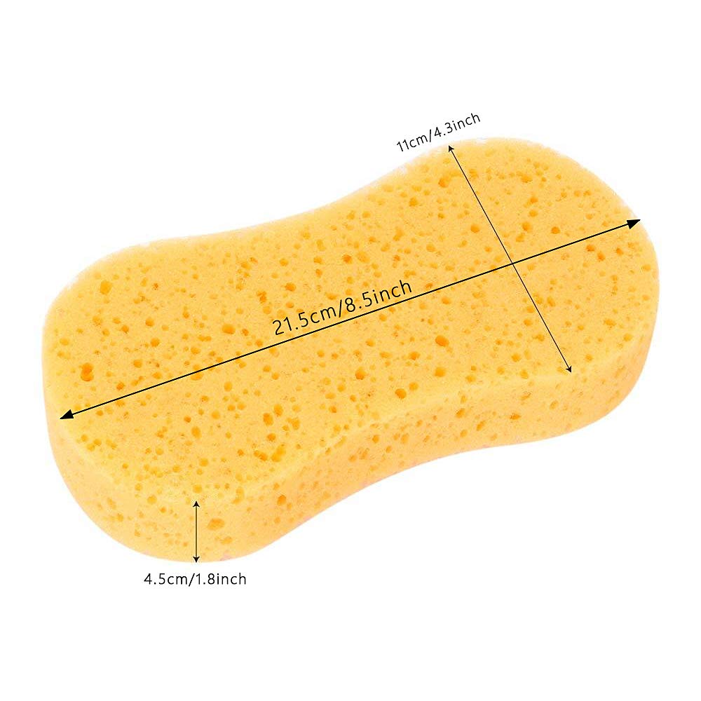 10-Pack Car Wash Sponges - Super Absorbent Microfiber Sponges for Auto Detailing, Cleaning & Waxing - Scratch-Free Car Scrubber for Paint Protection (Perfect for Washing Cars, Trucks & SUVs)