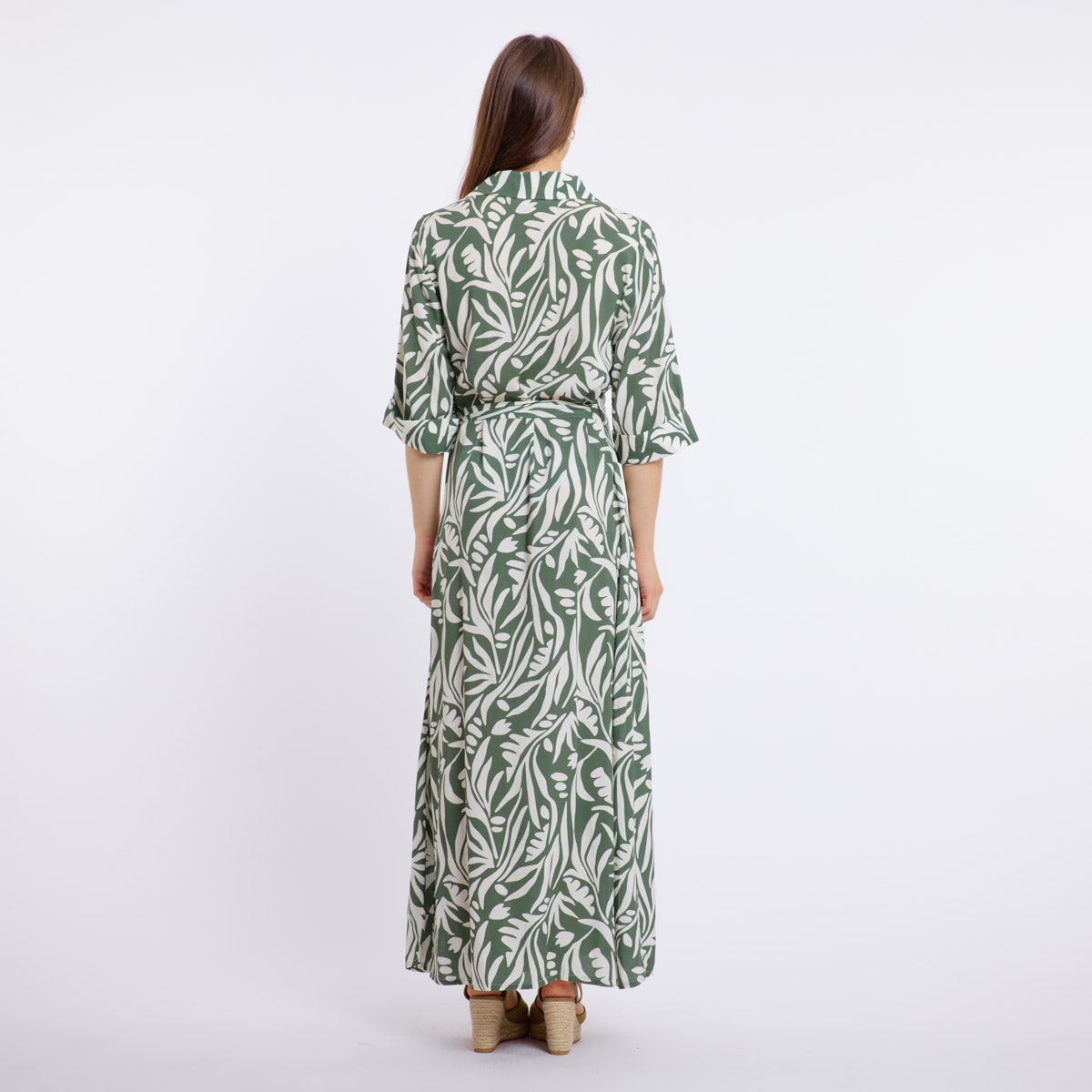 DORYNE Women's Casual Dress in Khaki and Cream - Perfect for Summer Outfits, Beach Wear, and Office Attire