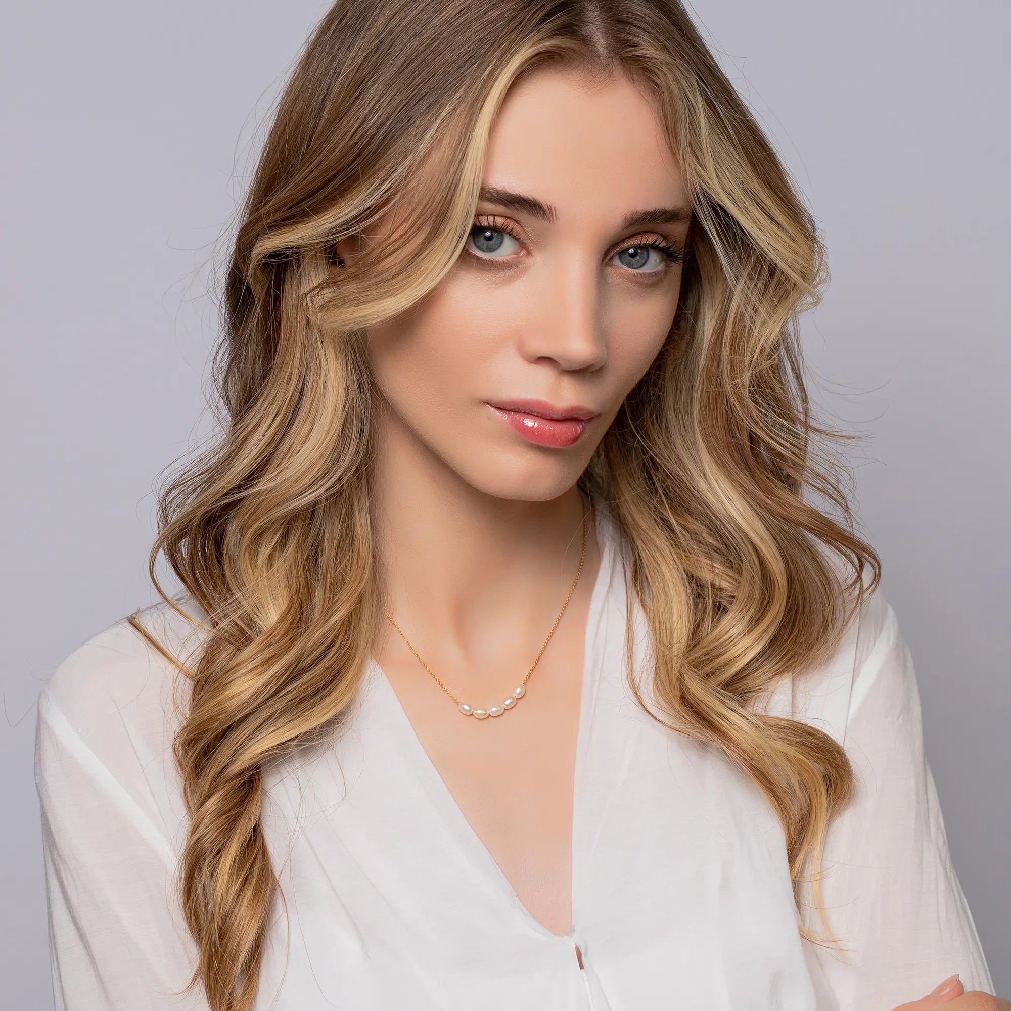 Elegant Pearl Bead Necklace for Women - 18K Gold Plated Bridal Jewelry Gift - Perfect for Weddings, Anniversaries & Special Occasions