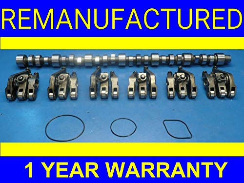 Remanufactured Camshaft Kit with Intake & Exhaust Valves, 18 Rockers & O-Rings - No Core Required (Part #9406) - 1 Year Warranty & Unlimited Miles - Perfect for Engine Rebuilds & Performance Upgrades