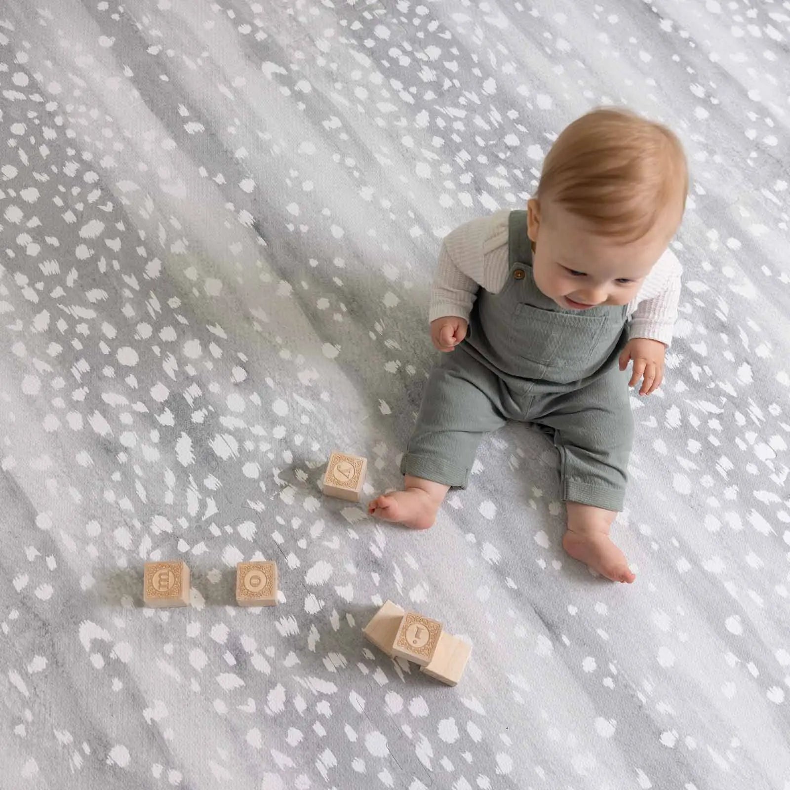 Little Nomad Play Mat | Non-Toxic Foam Baby Playmat for Crawling & Tummy Time | Soft & Safe Floor Mat for Nursery, Daycare & Home Play Area | Fawn Design