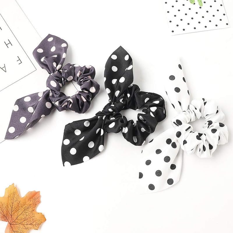 CHRONEX 6PCS Georget Butterfly Stone Hair Bands - Soft Thick Hair Ties & Ponytail Holders for Women & Girls - Hair Accessories Set with Scrunchies, Clips & Claws - Perfect for School, Work & Party Hairstyles