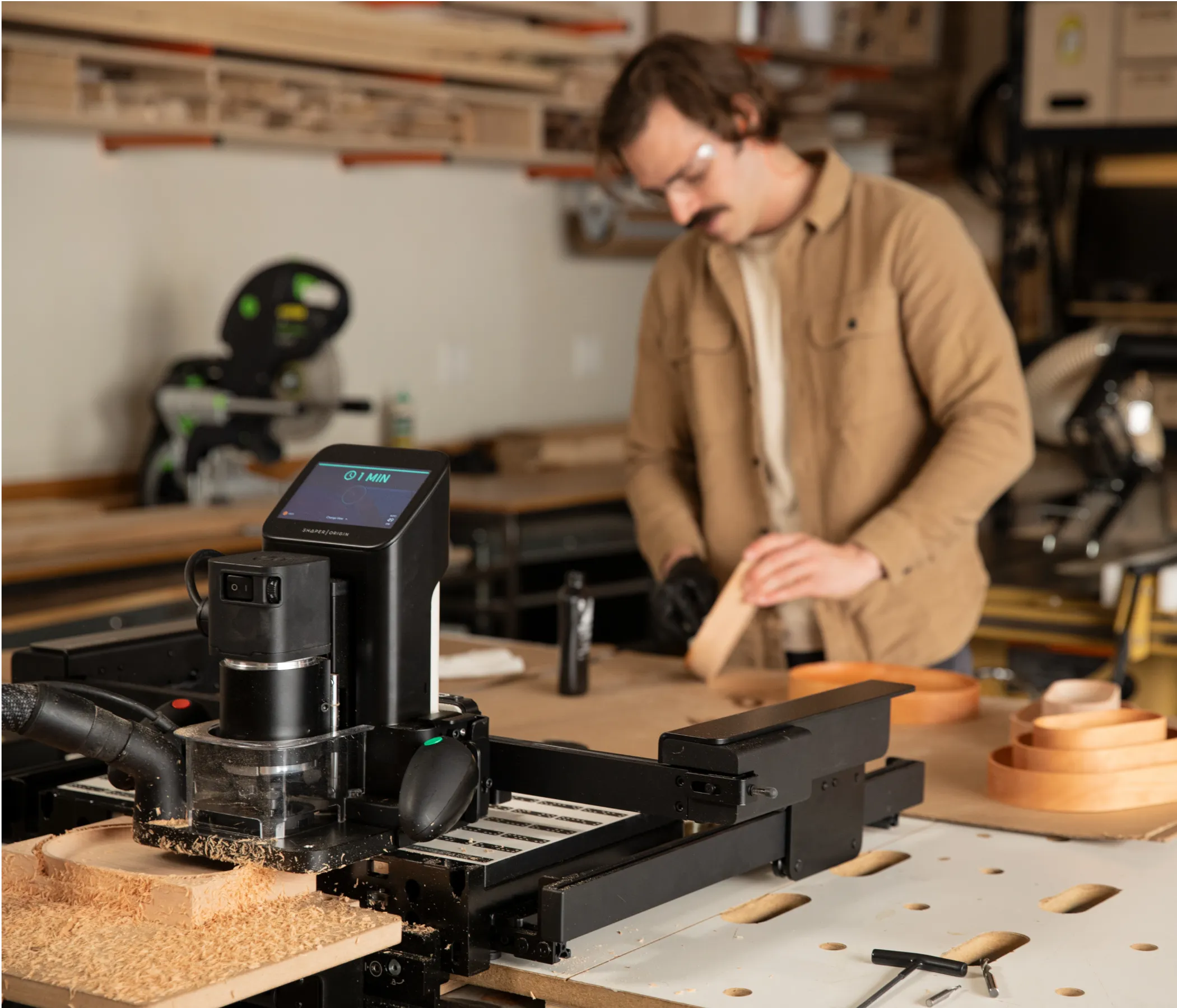 Shaper Tools BenchPilot - Precision Woodworking Router Guide for DIY & Professional Projects | Perfect for Cabinet Making, Furniture Building & Home Improvement