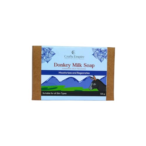 Organic Donkey Milk Soap for Skin Brightening & Hydration - Handmade Natural Bath Bar with Vitamin E | Gentle Cleansing for Dry, Sensitive Skin - Perfect for Daily Use & Spa Relaxation at Home