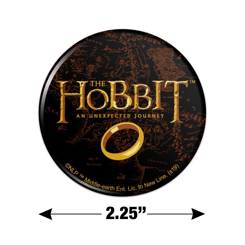 The Hobbit An Unexpected Journey Logo Fridge Magnet - Decorative Kitchen Refrigerator Locker Button for Fans - Perfect for Home, Office & Gifts