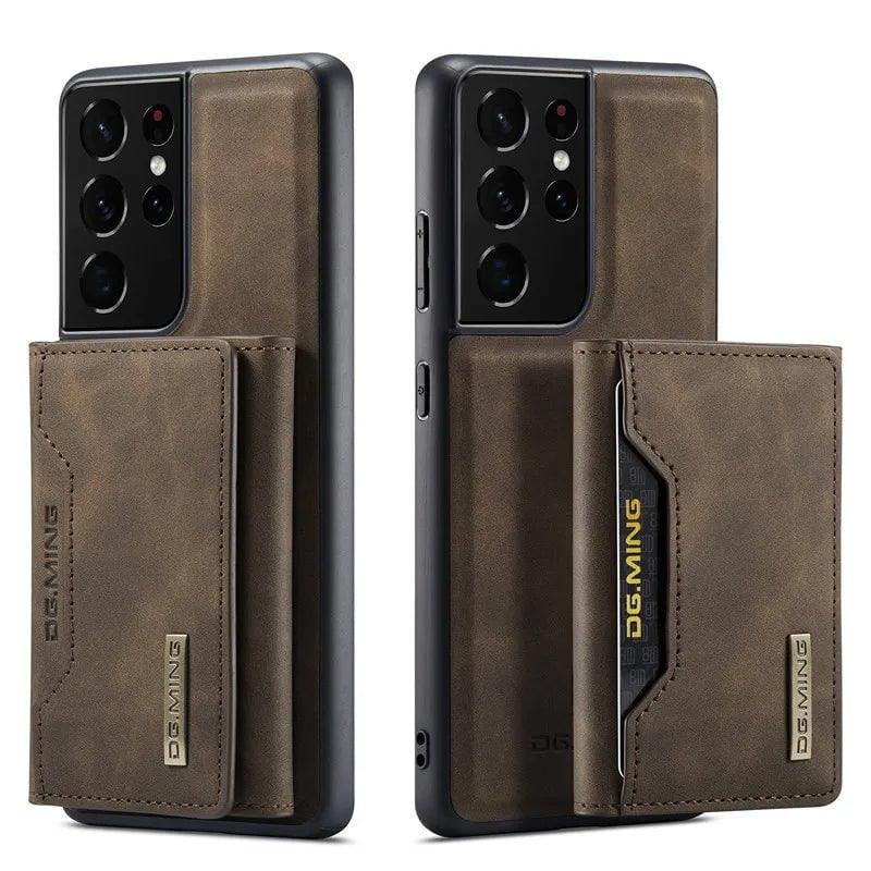 Samsung Galaxy S24 Ultra Retro Flip Vegan Leather Phone Case - Stylish & Protective Cover for Everyday Use, Work & Travel