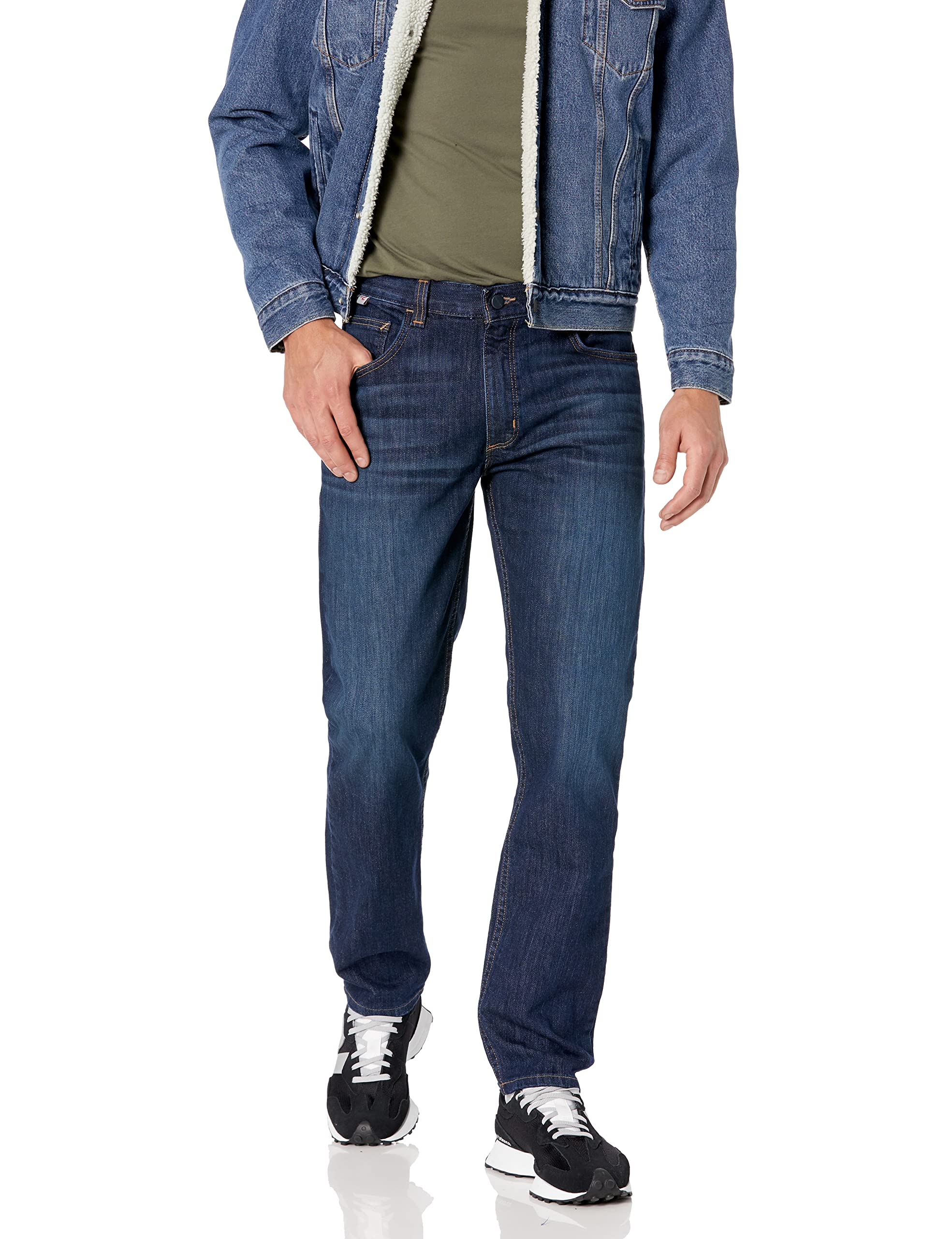 Carhartt Men's Flame Resistant Rugged Flex Relaxed Fit 5 Pocket Tapered Work Jeans - Durable & Comfortable for Construction, Welding & Outdoor Jobs