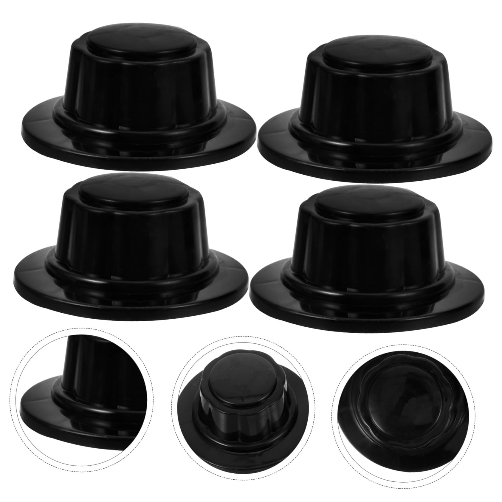 4pcs Universal Electric Fan Replacement Nuts & Blade Covers - Compatible with Table Fans, Floor Fans & More - Durable Plastic Fan Accessories for Home, Office & Workshop Use