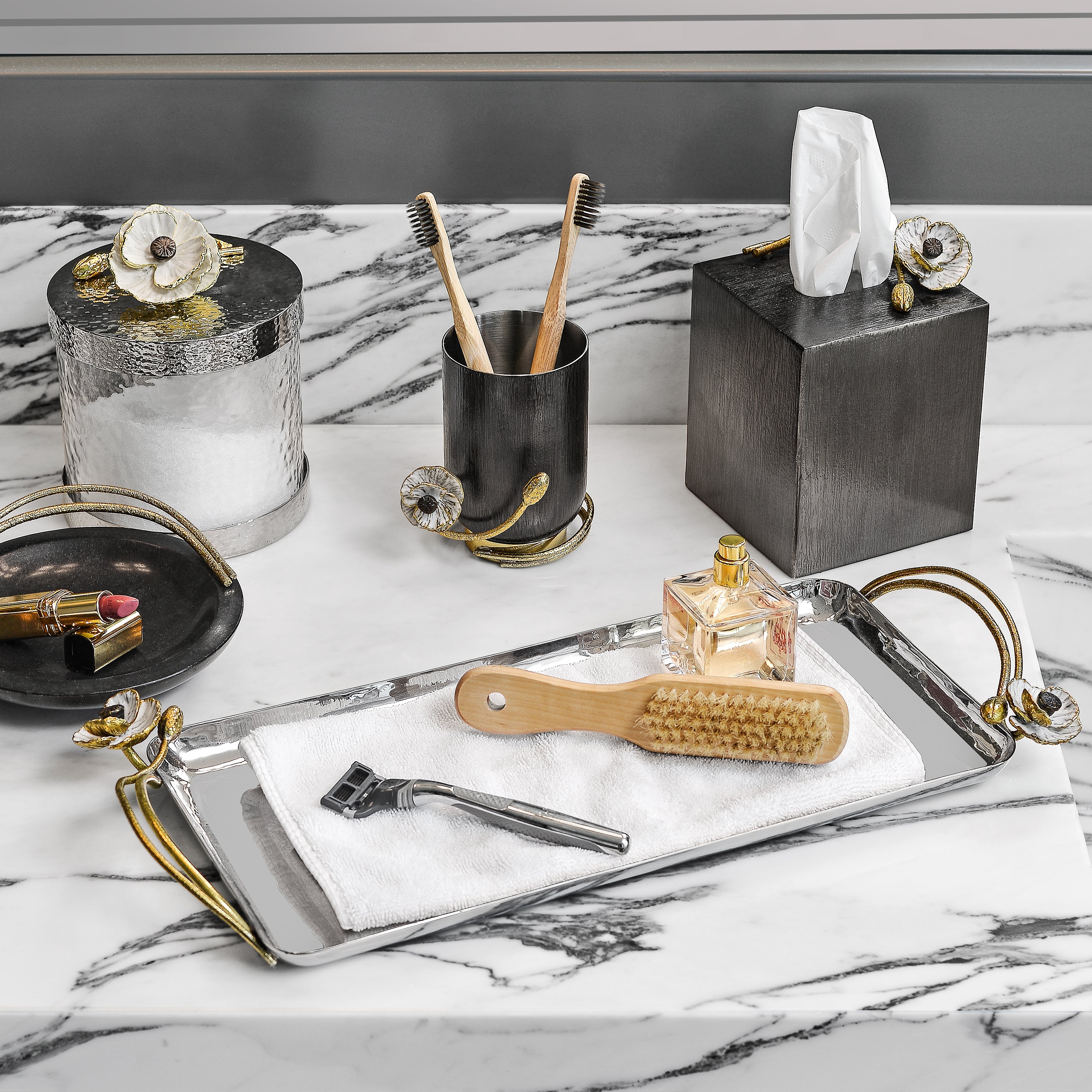 Anemone Bath Collection Set - Luxury Bathroom Accessories for Spa & Relaxation - Perfect for Home, Hotel, and Gift Giving