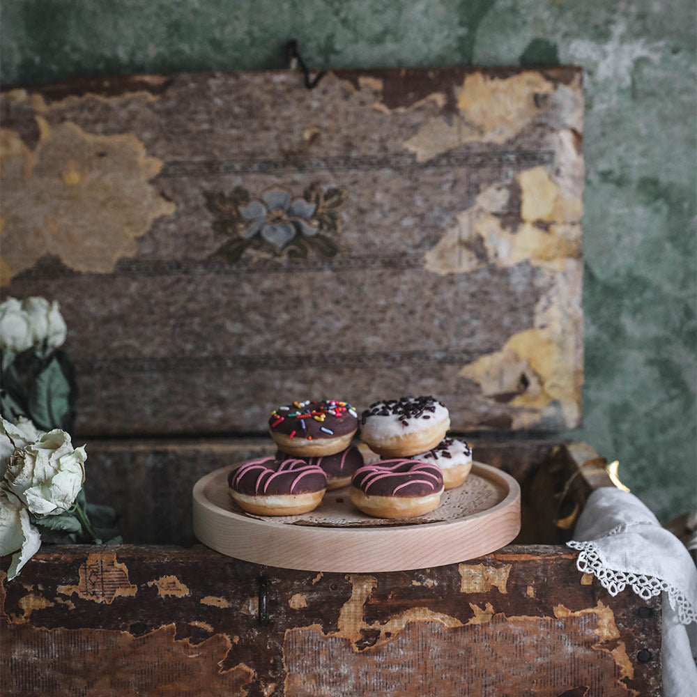 Handcrafted Maple Wood Plate - Natural, Durable & Eco-Friendly for Dining, Serving & Home Decor