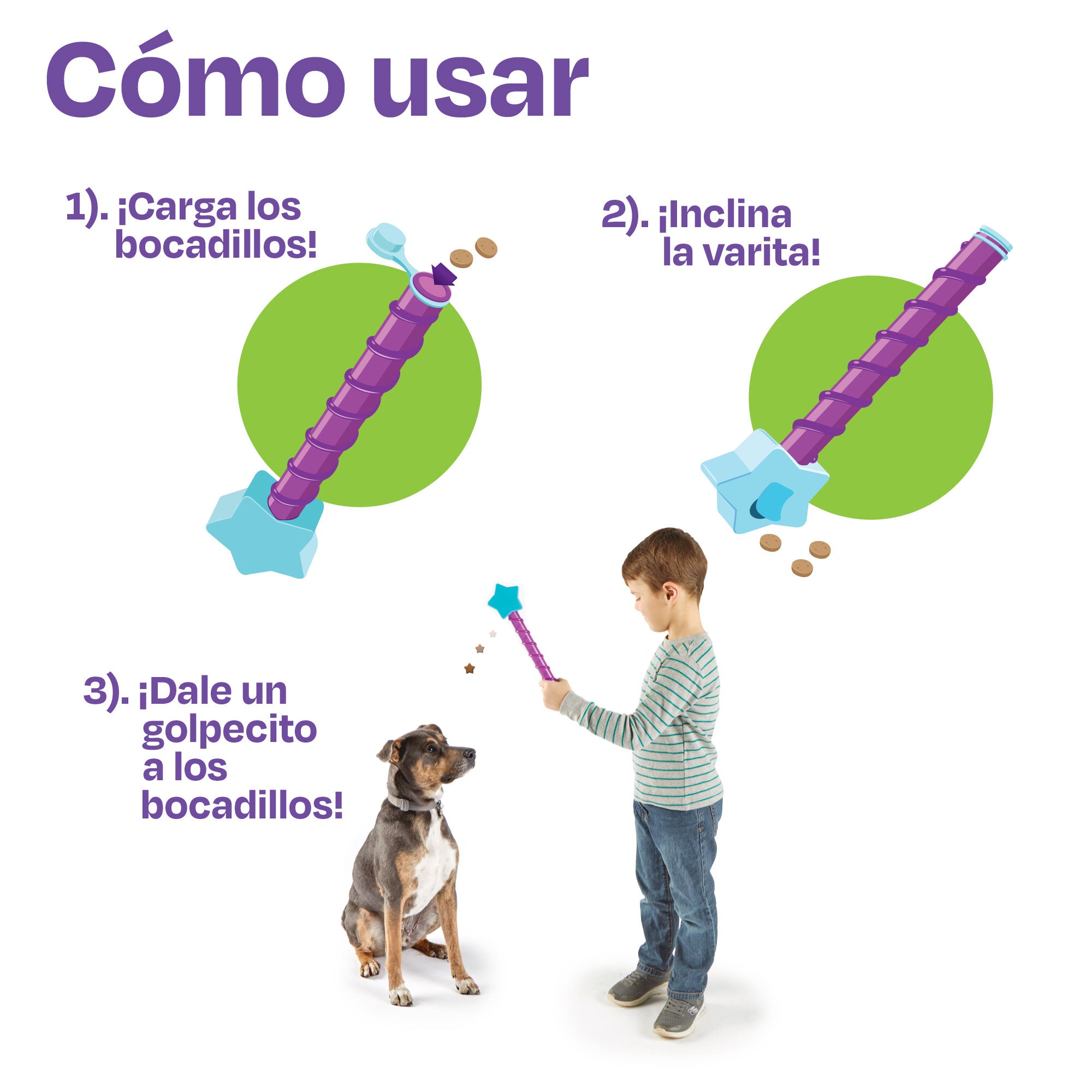 Brightkins Magic Wand for Dogs - Interactive Training Toy & Treat Dispenser - Perfect for Obedience Training, Playtime, and Bonding with Your Pet