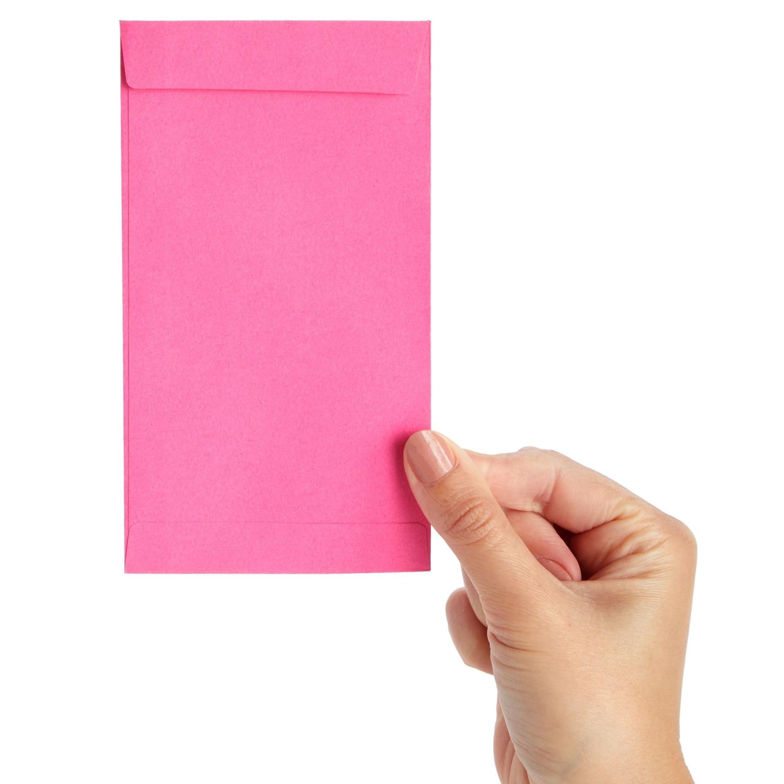 100 Pack Pink Money Envelopes for Cash, Payroll, Savings & Coins - 6.5x3.5 Inch Small Business & Personal Finance Organization - 100 GSM Durable Paper - Perfect for Tipping, Gifts, Budgeting & Money Management